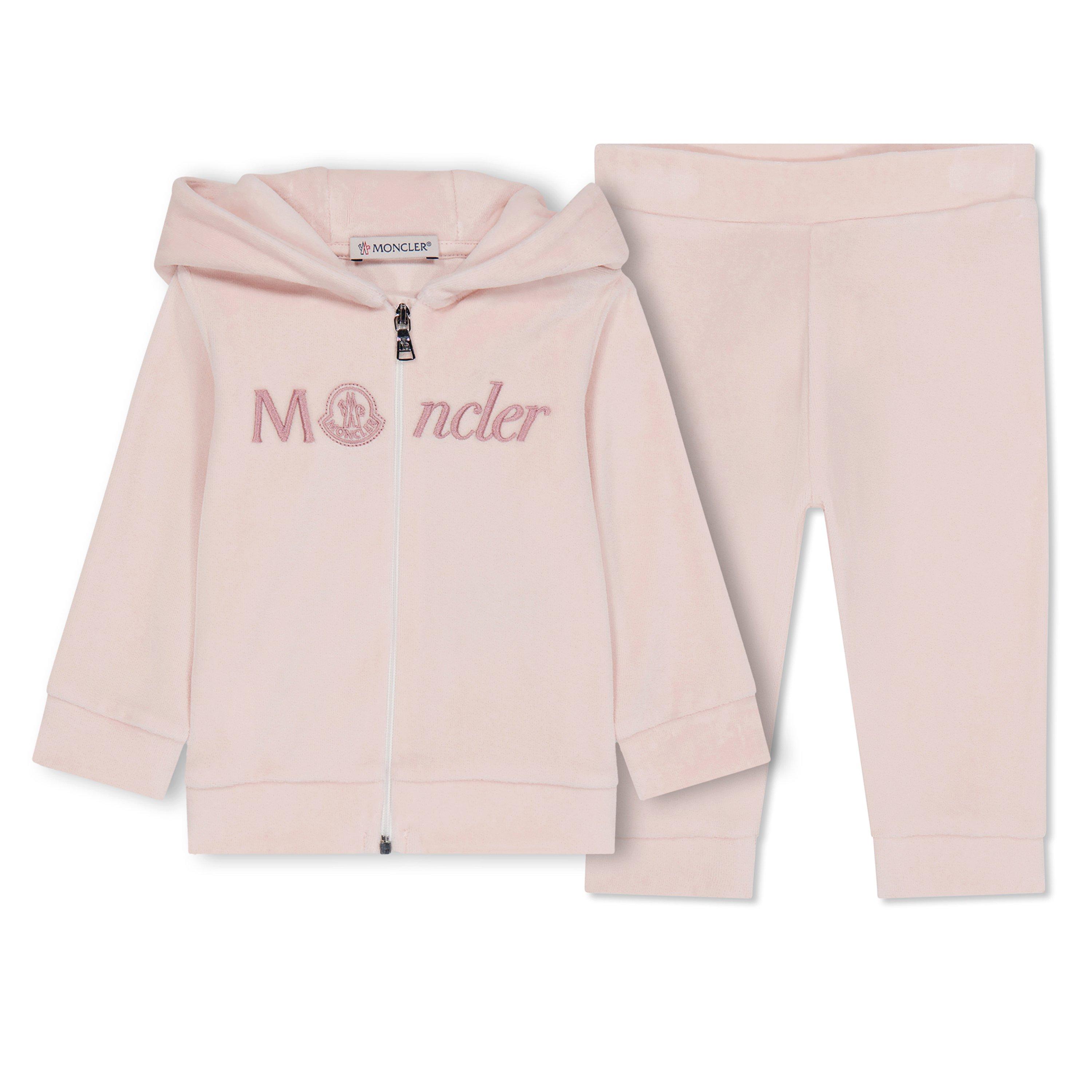 Pink 529 - Moncler - Logo Embroidered Tracksuit Set Infants - 1