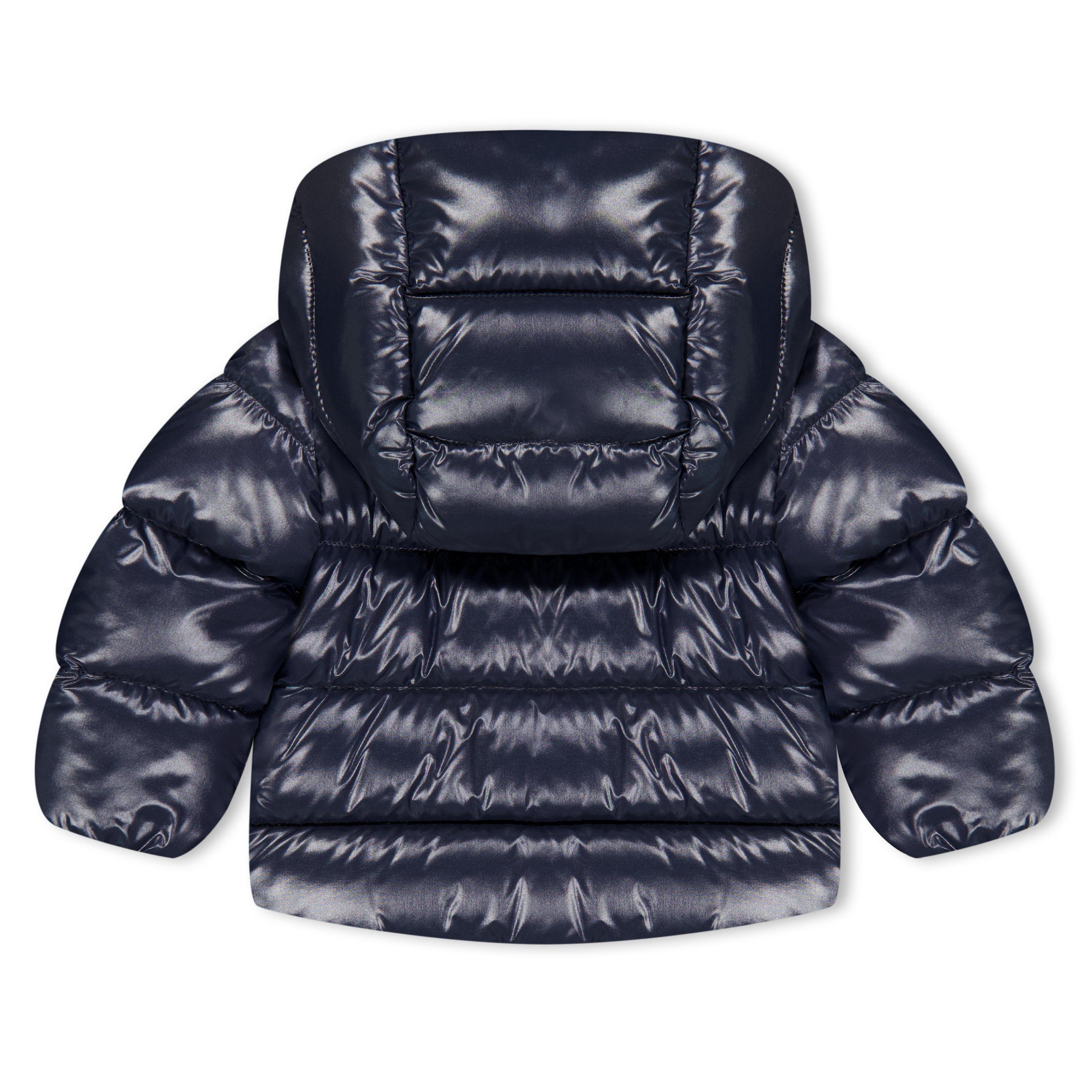 Navy 742 - Moncler - Kids' Maya Hooded 90/10 Goose Down Short Puffer Jacket - 2