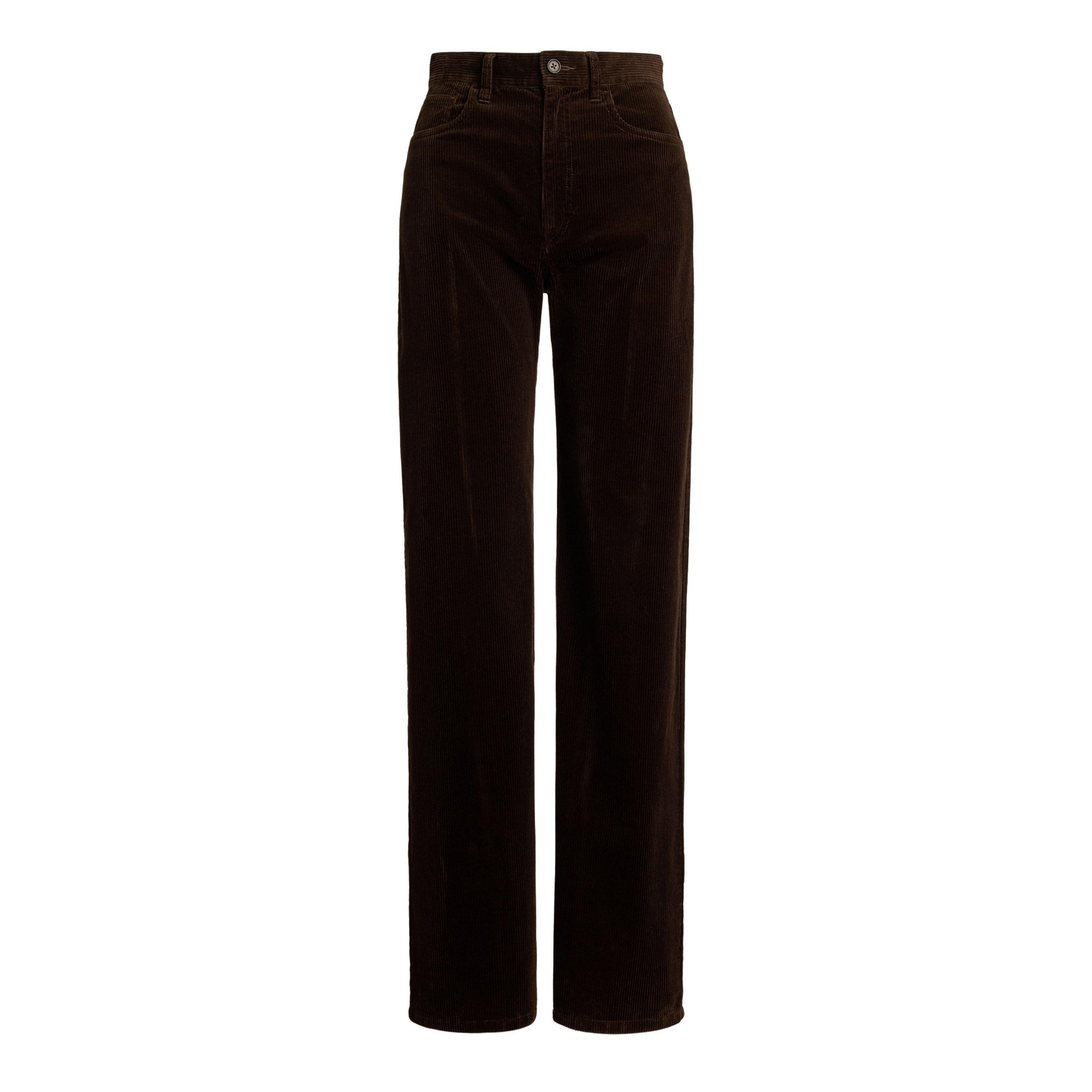 Dark Beech - Polo Ralph Lauren - Women's Cord Tailored Trousers - 1