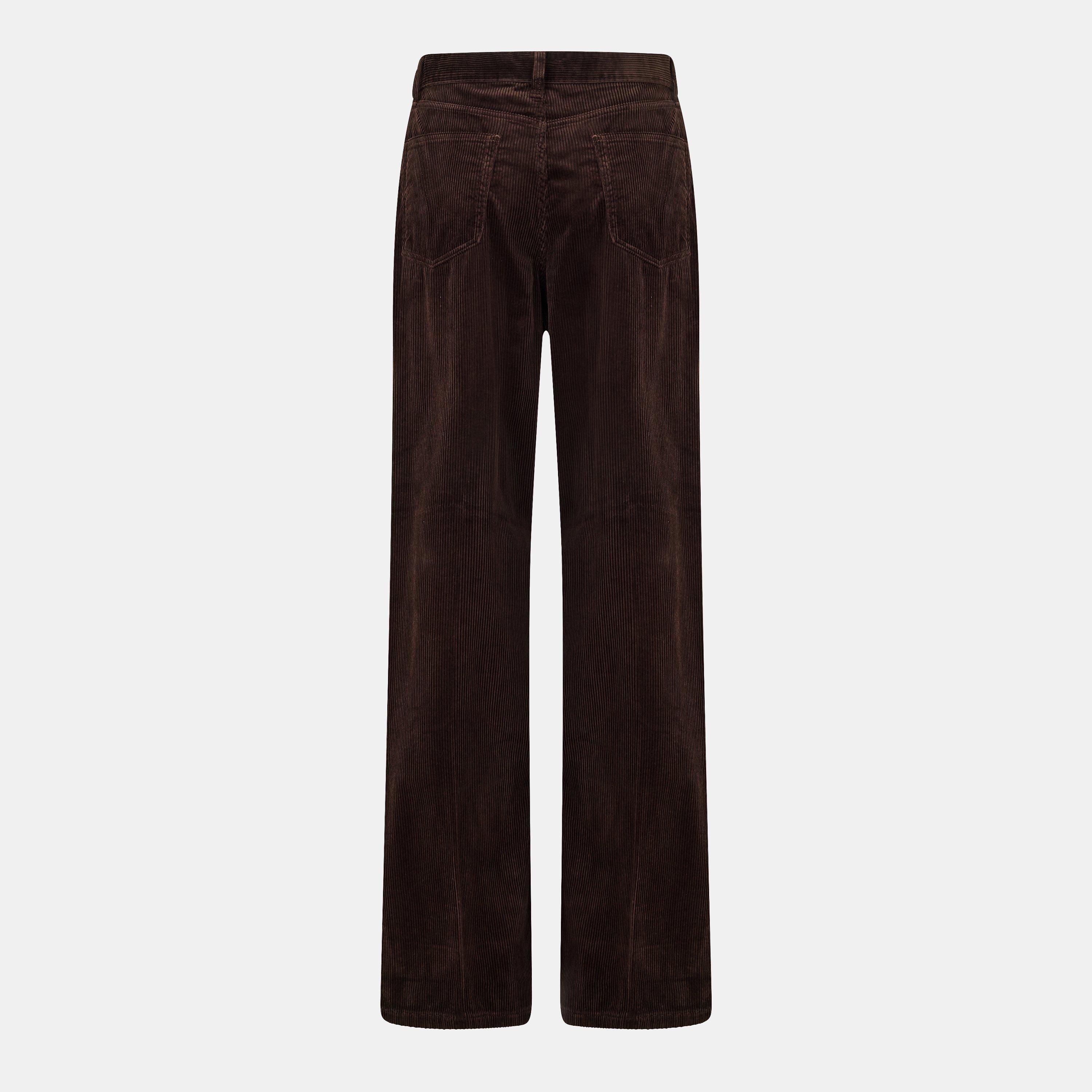 Dark Beech - Polo Ralph Lauren - Women's Cord Tailored Trousers - 2