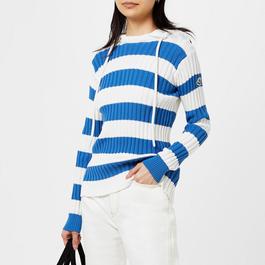 Moncler Striped Hooded Jumper