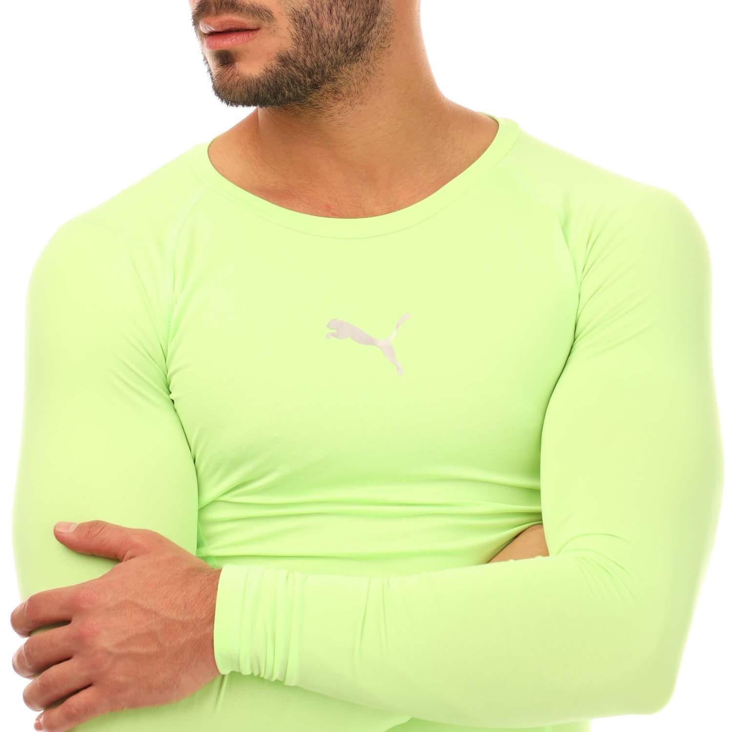 Lime - Puma - LIGA Baselayer Long Sleeve T-Shirt - 2