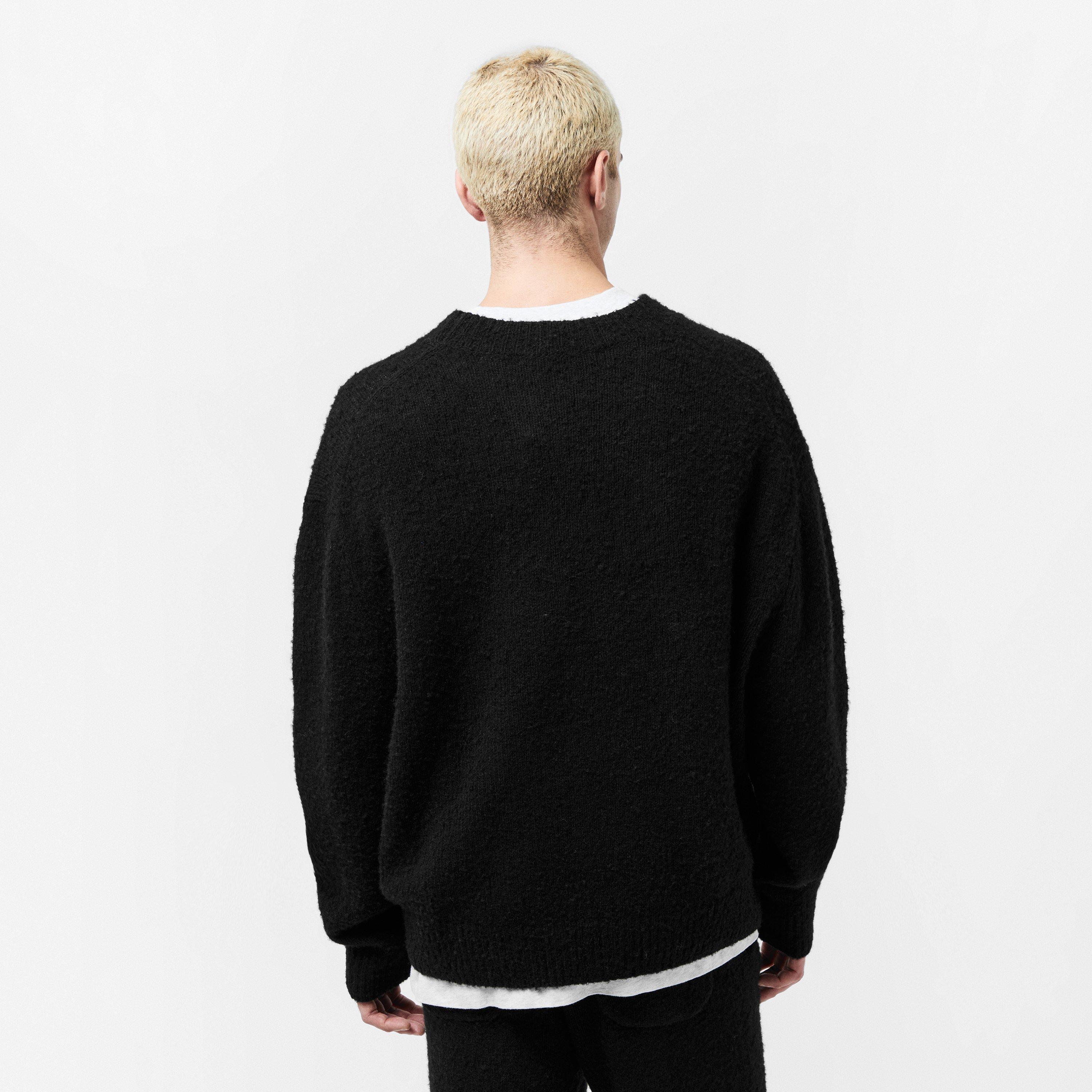 Black - Cole Buxton - Men's Star Knitted Crew Neck Jumper - 4