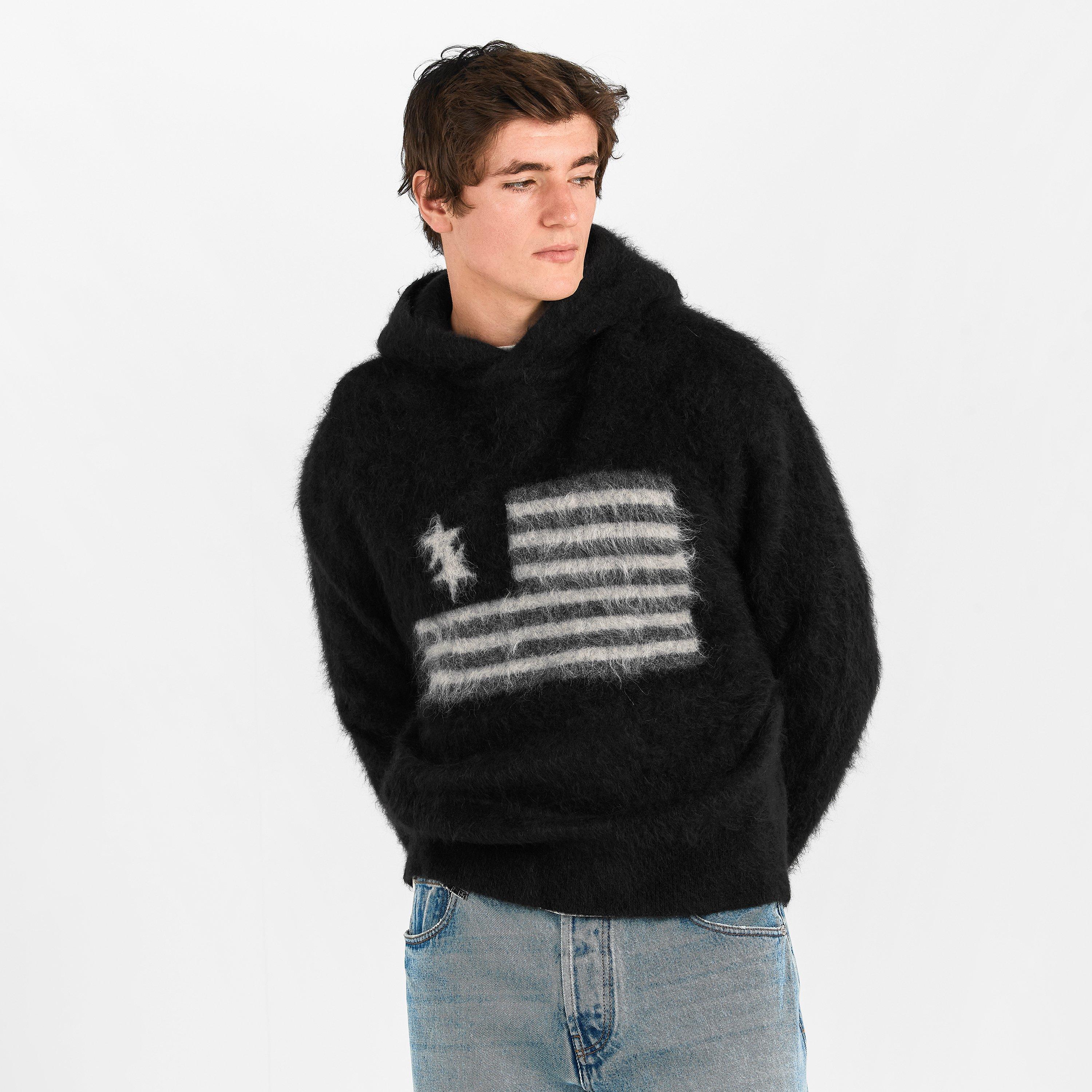 Black - Cole Buxton - Men's USA Over the Head Knitted Top - 3