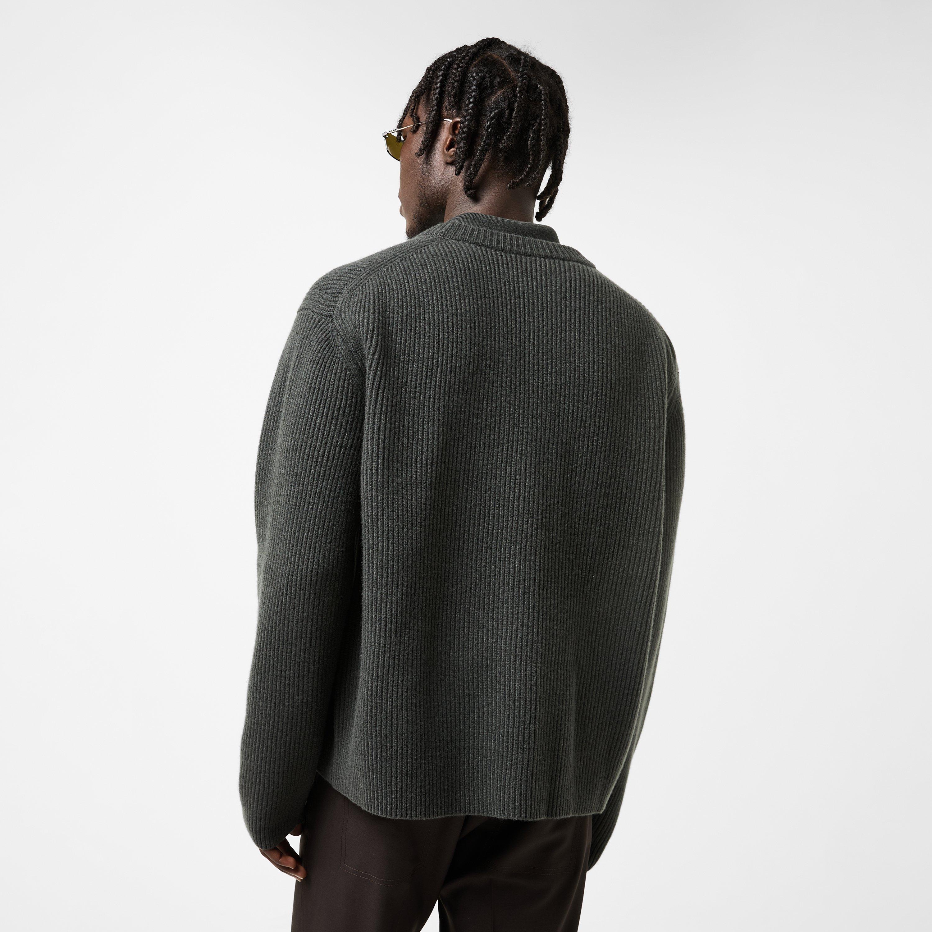 Military Green - Gucci - Men's Rib Cardigan - 4