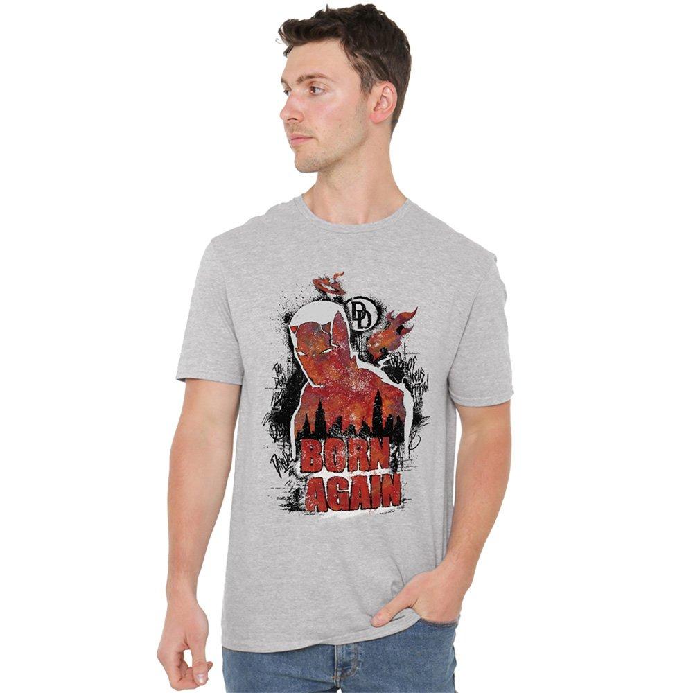Grey - Marvel - Daredevil Born Again Matt Murdock Graffiti T-Shirt - 1