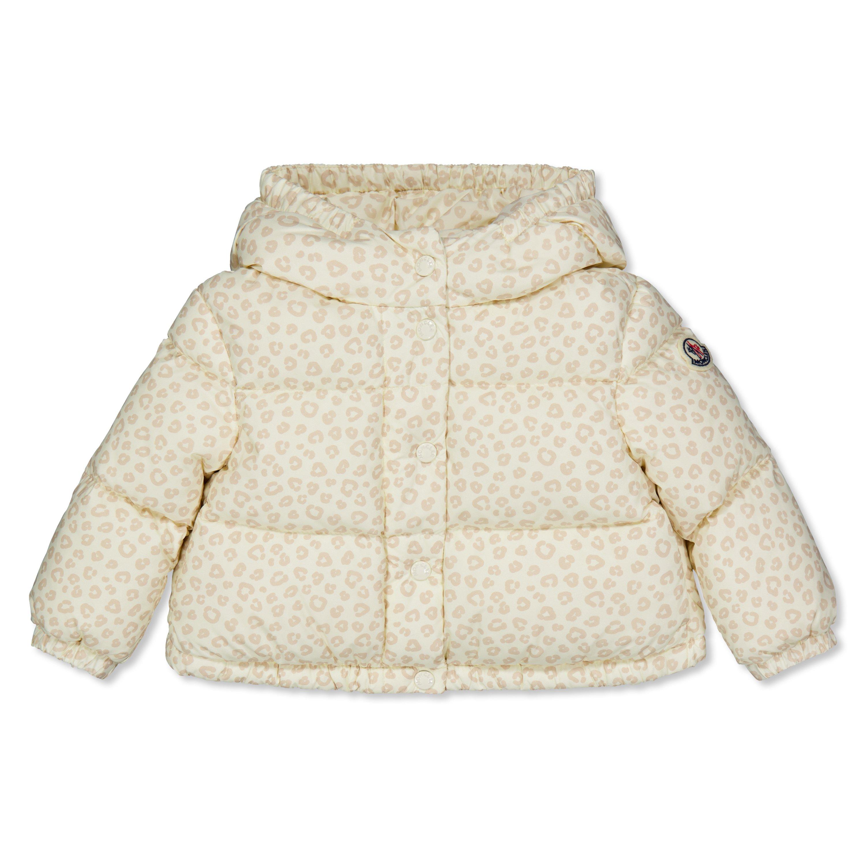 Moncler Kids' Tessa Animal Pattern Down Short Puffer Jacket - F20 - Size 3Y