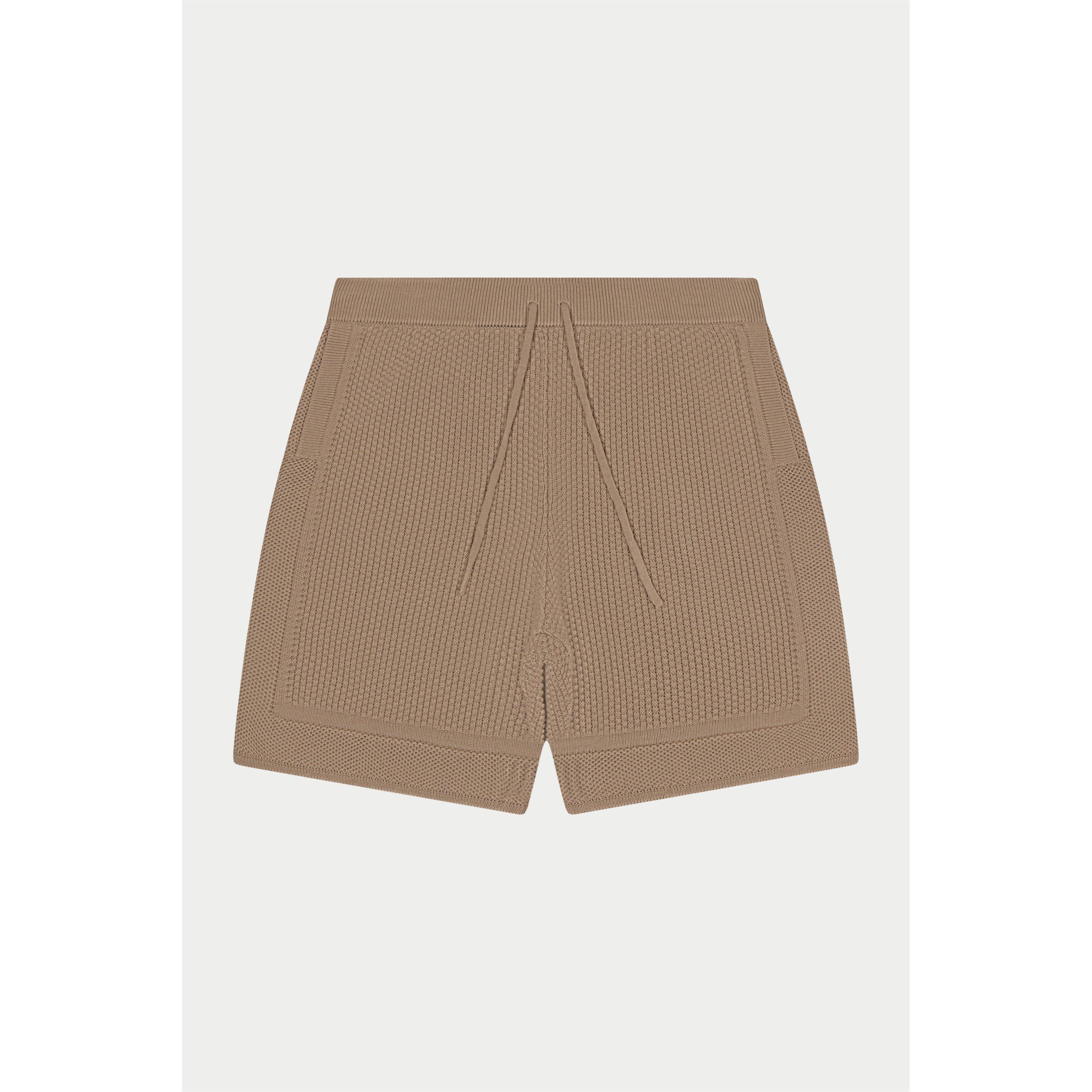 Brown - The Couture Club - Men's Woven Tracksuit Shorts - 1
