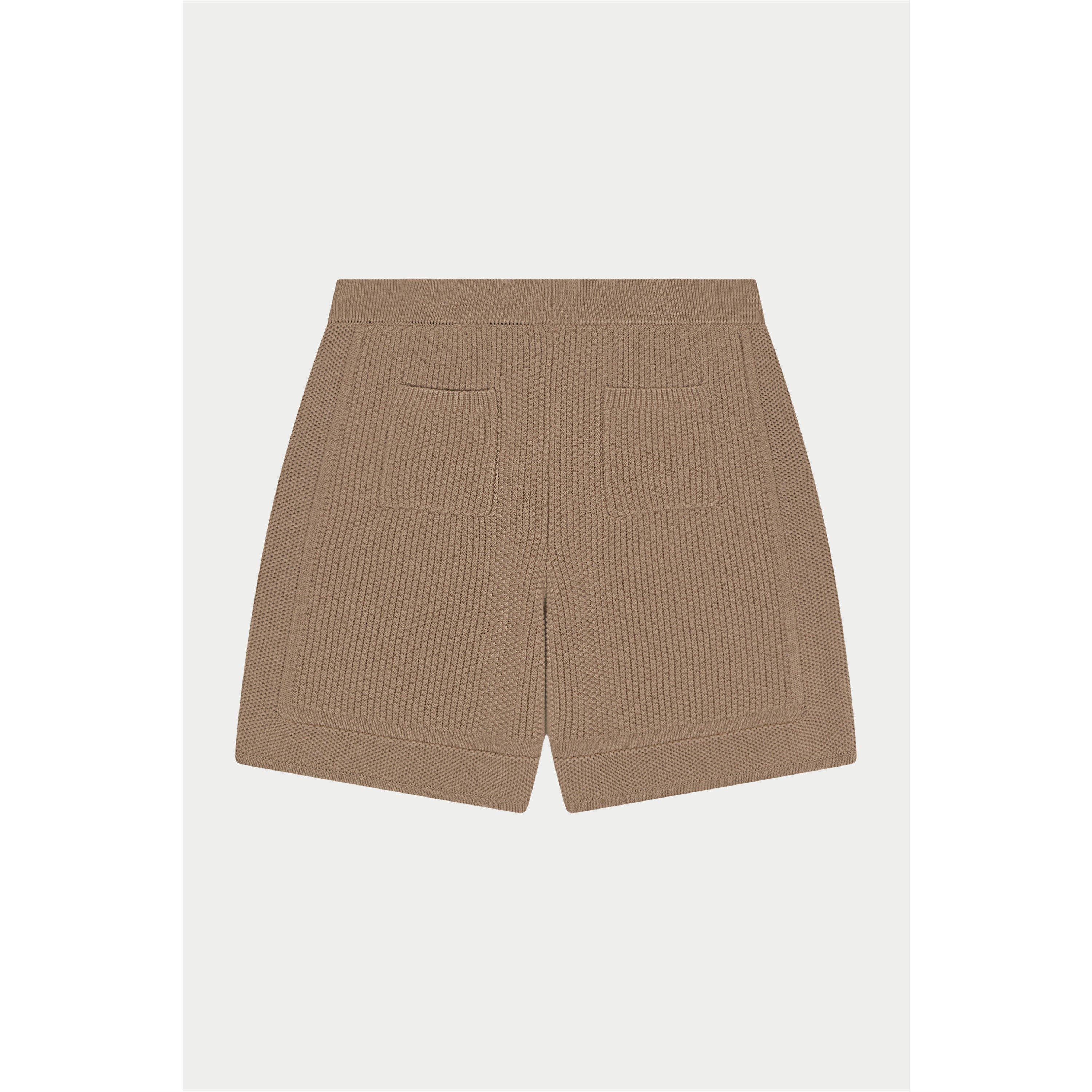 Brown - The Couture Club - Men's Woven Tracksuit Shorts - 2