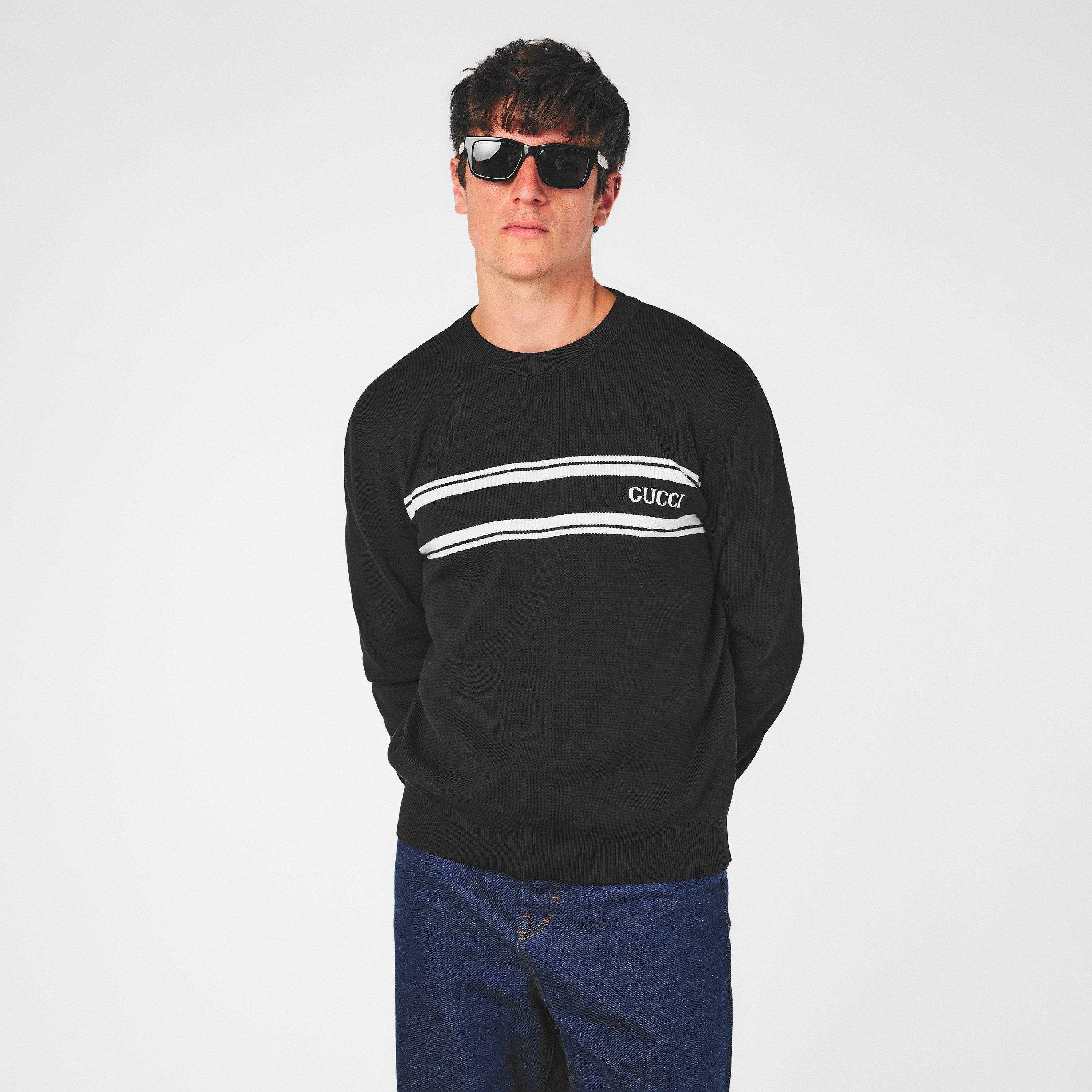 Gucci Men's Wool-Mix Crew Neck Jumper | Flannels