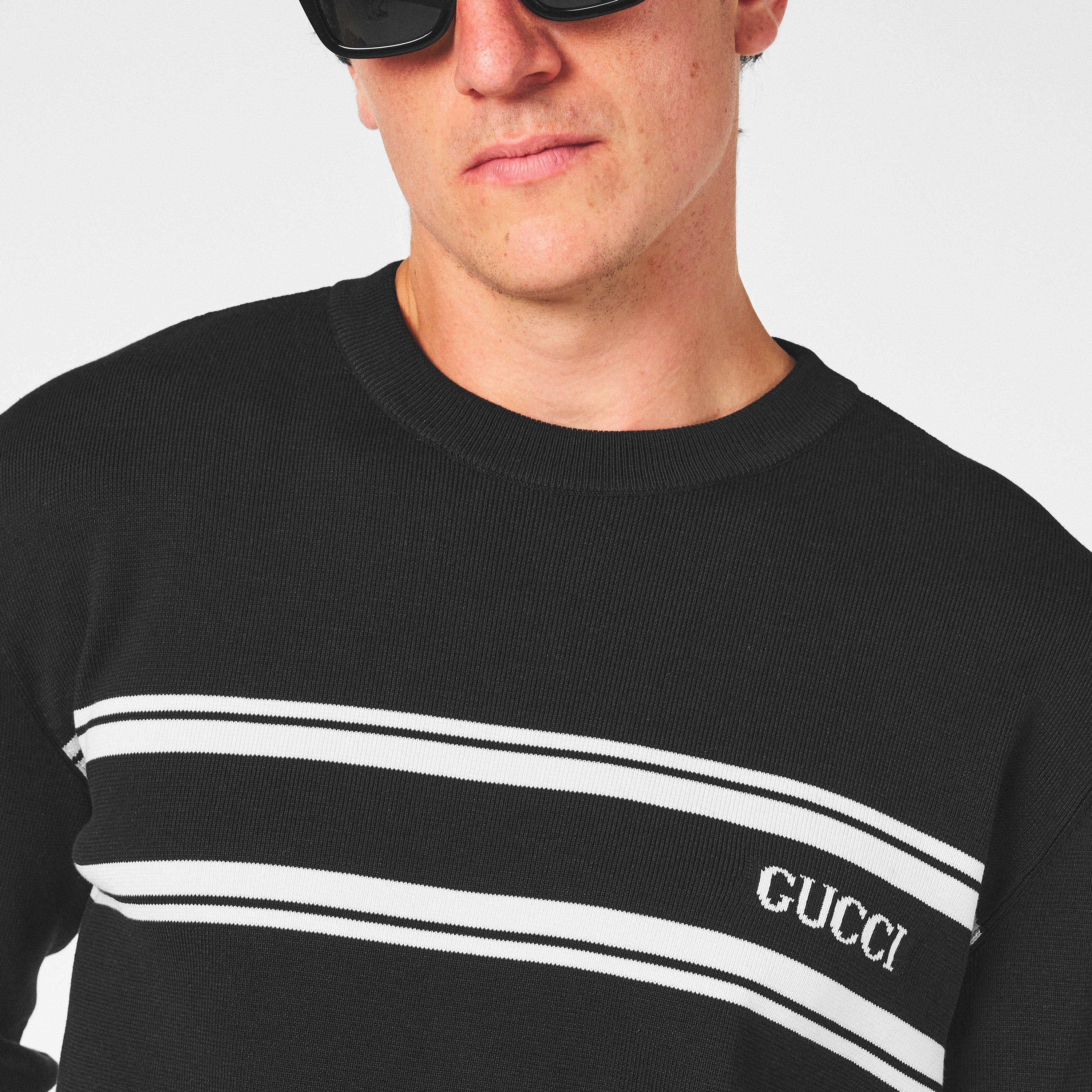 Black/White - Gucci - Men's Jumper - 5