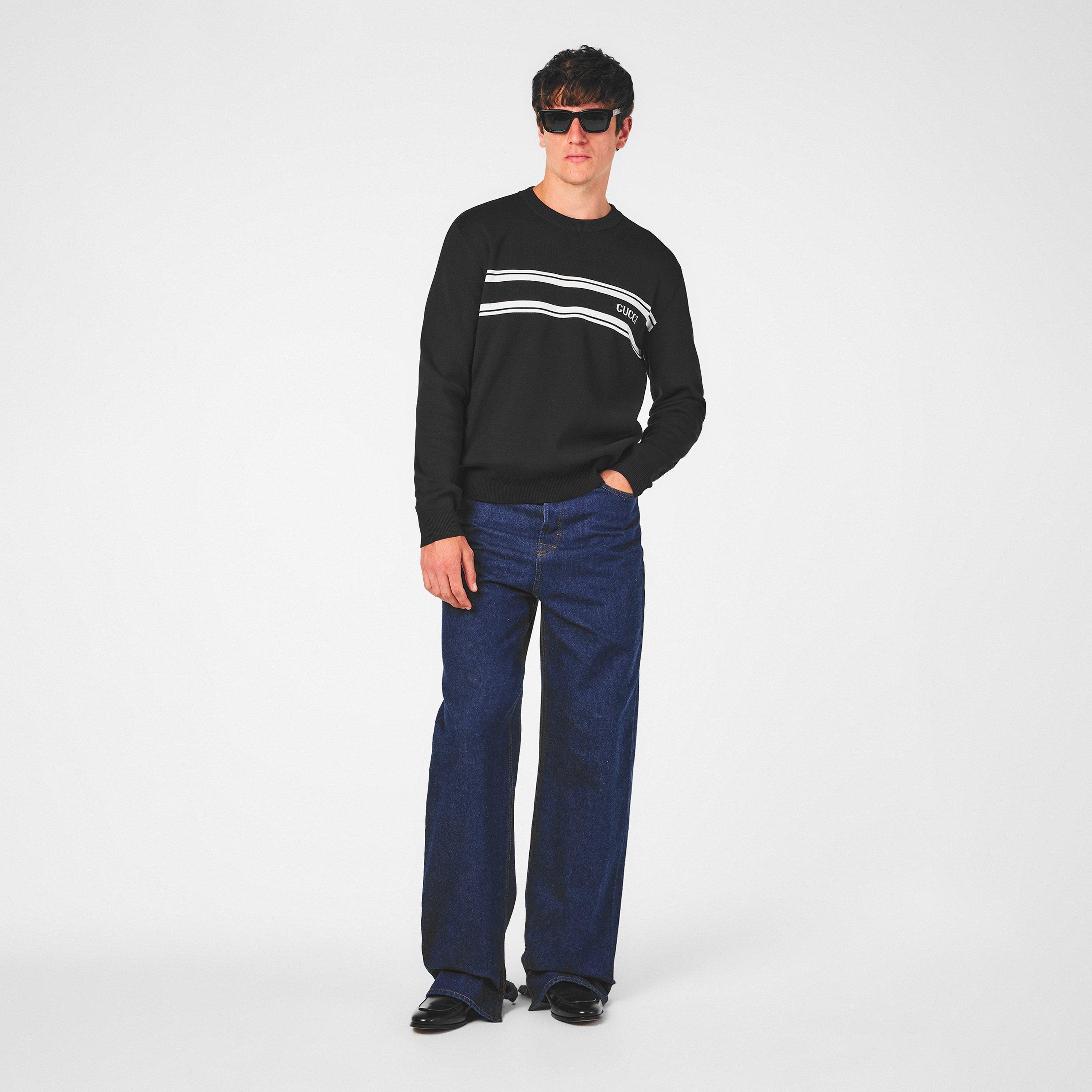 Black/White - Gucci - Men's Jumper - 6