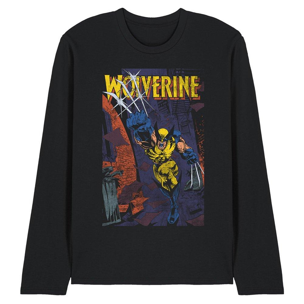 Black - Marvel - Wolverine Backstreet Strike Long Sleeve T-Shirt B - 1