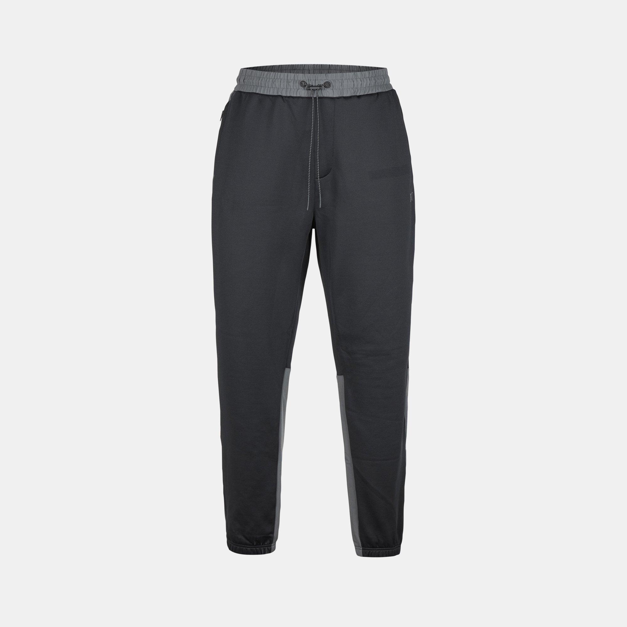 Black/Carbon - Everlast - Closed Hem Poly Tracksuit Joggers - 2