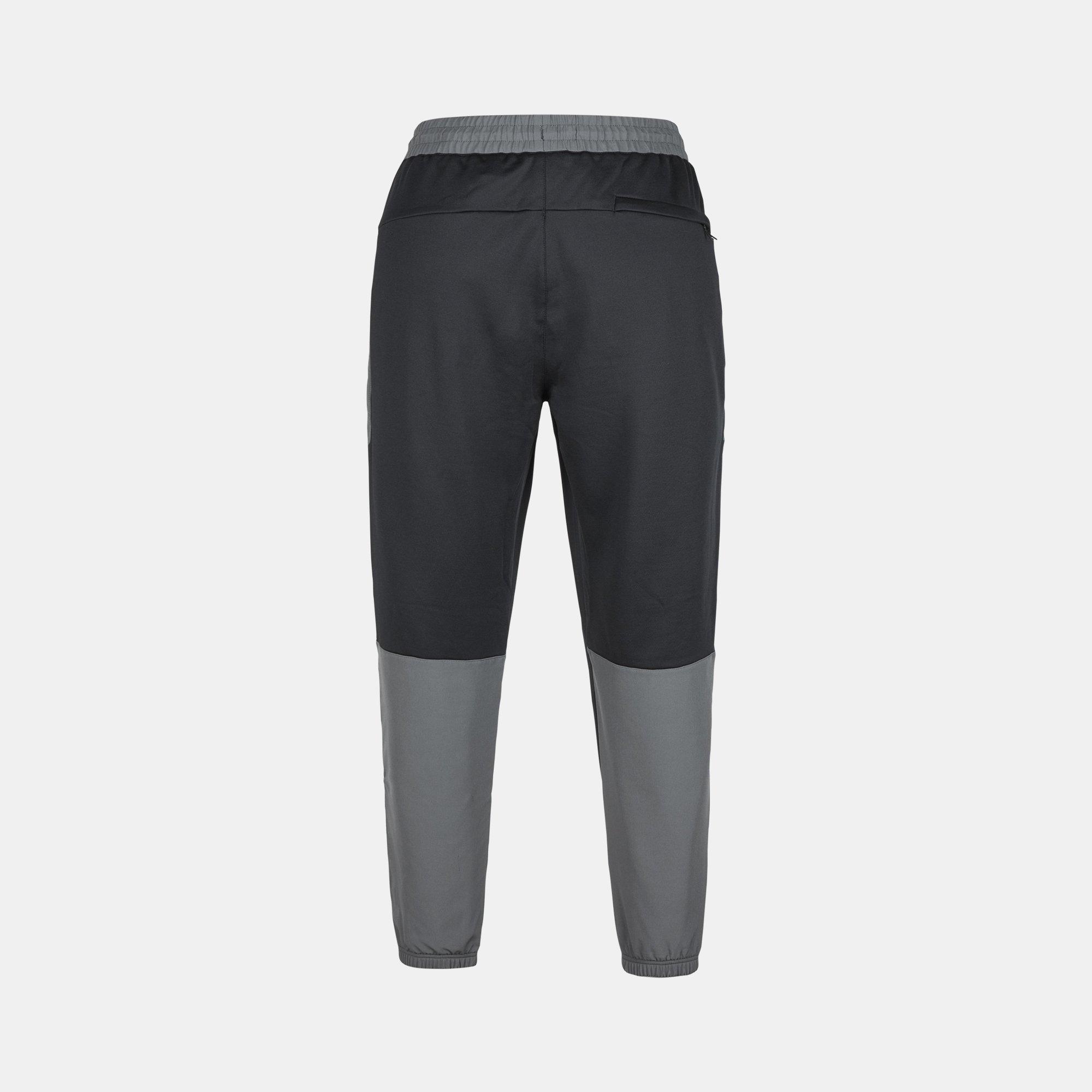Black/Carbon - Everlast - Closed Hem Poly Tracksuit Joggers - 3