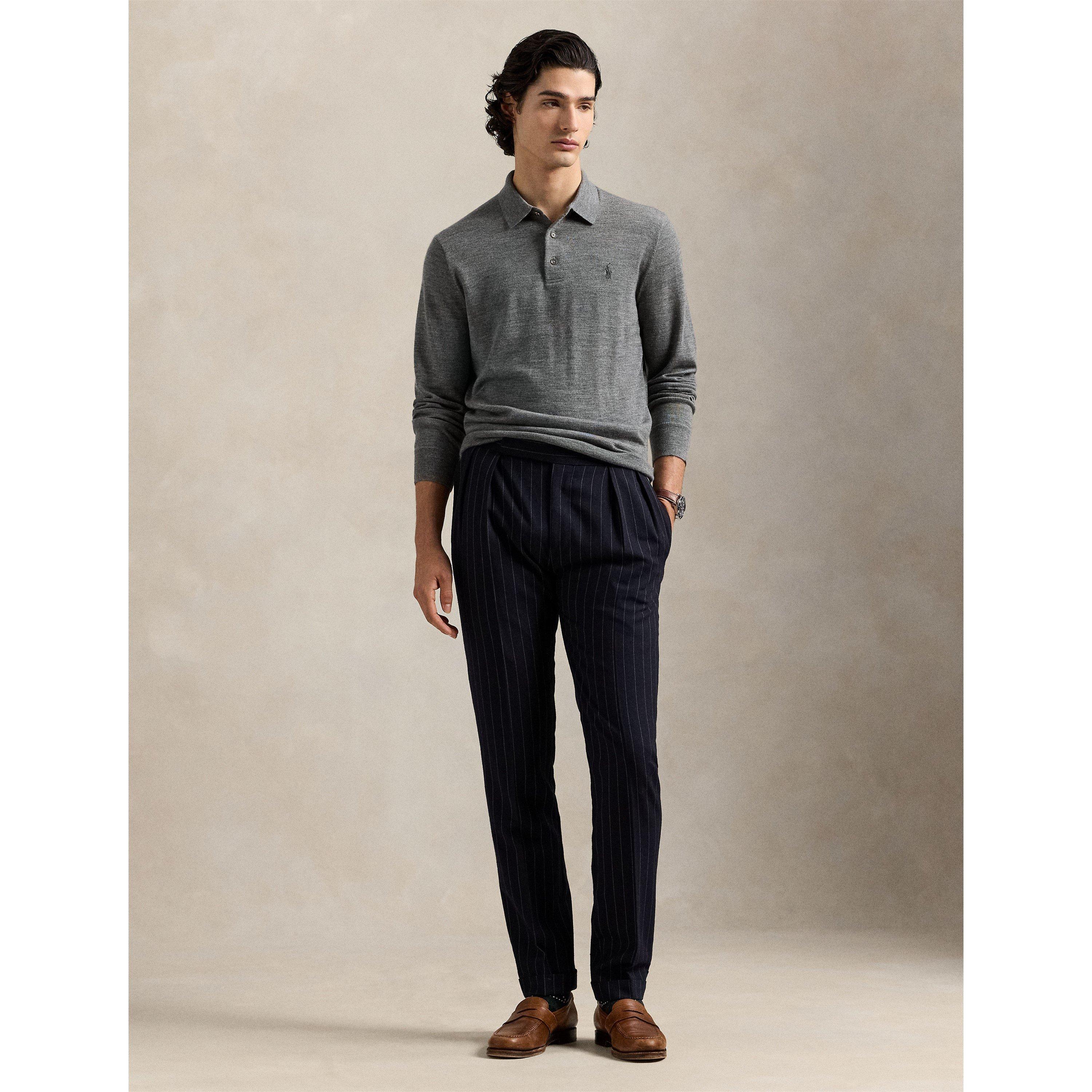 Fawn Gry Hth - Polo Ralph Lauren - Men's Merino Crew Neck Jumper - 5