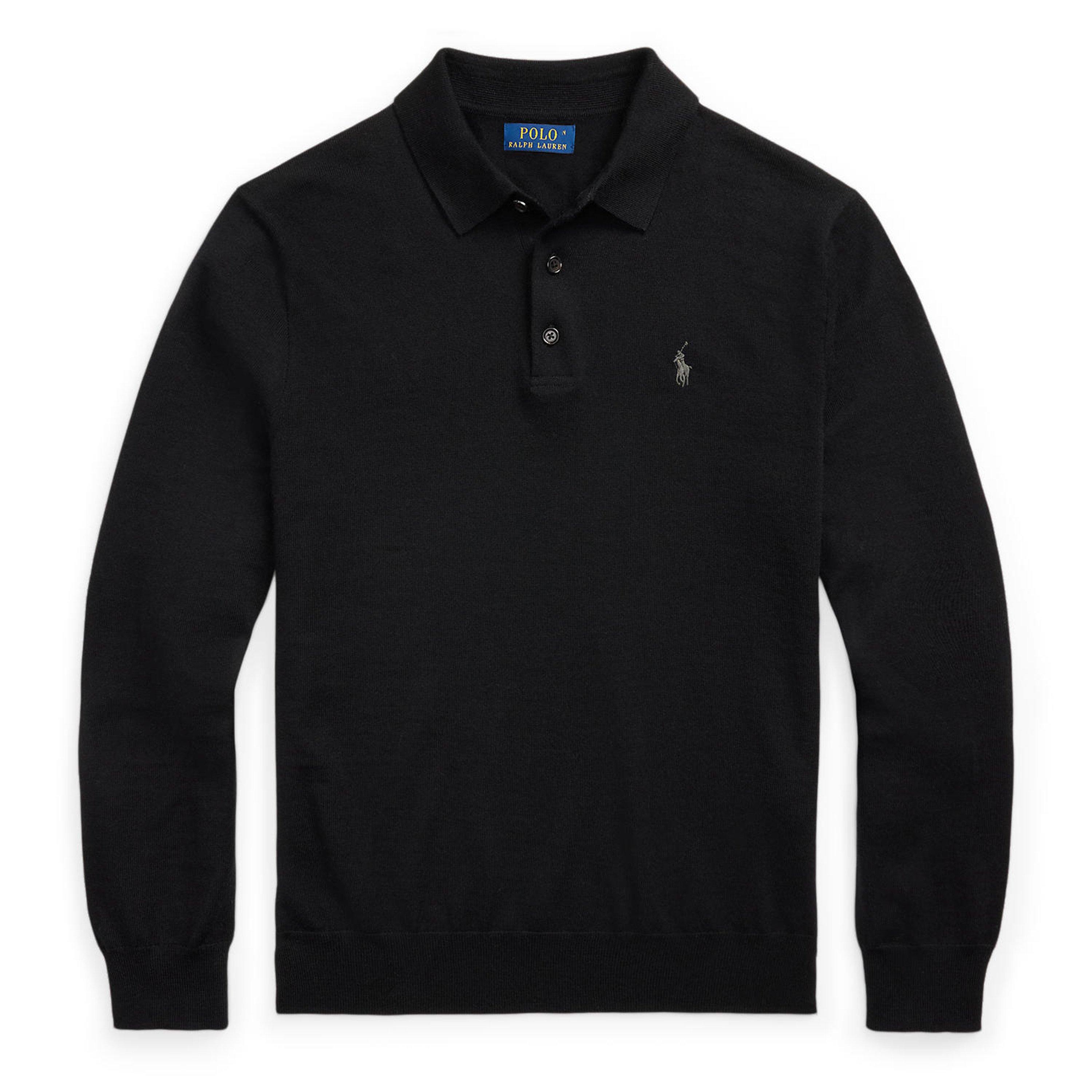 Polo Black - Polo Ralph Lauren - Men's Merino Crew Neck Jumper - 1