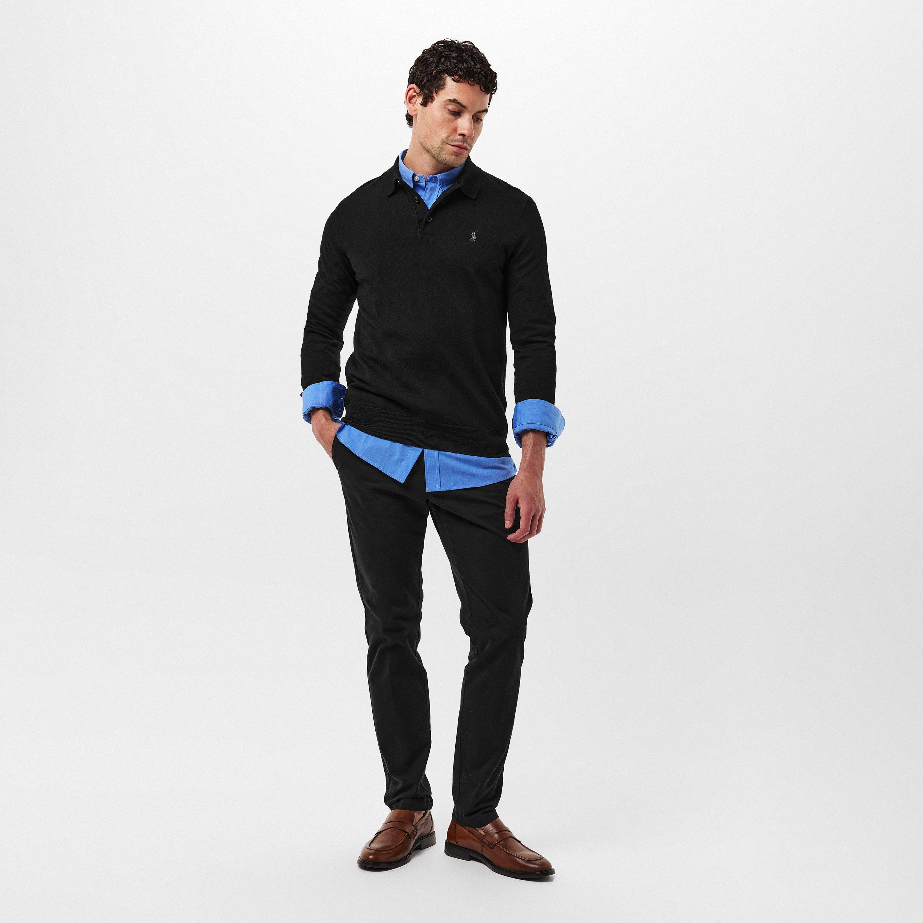 Polo Black - Polo Ralph Lauren - Men's Merino Crew Neck Jumper - 6