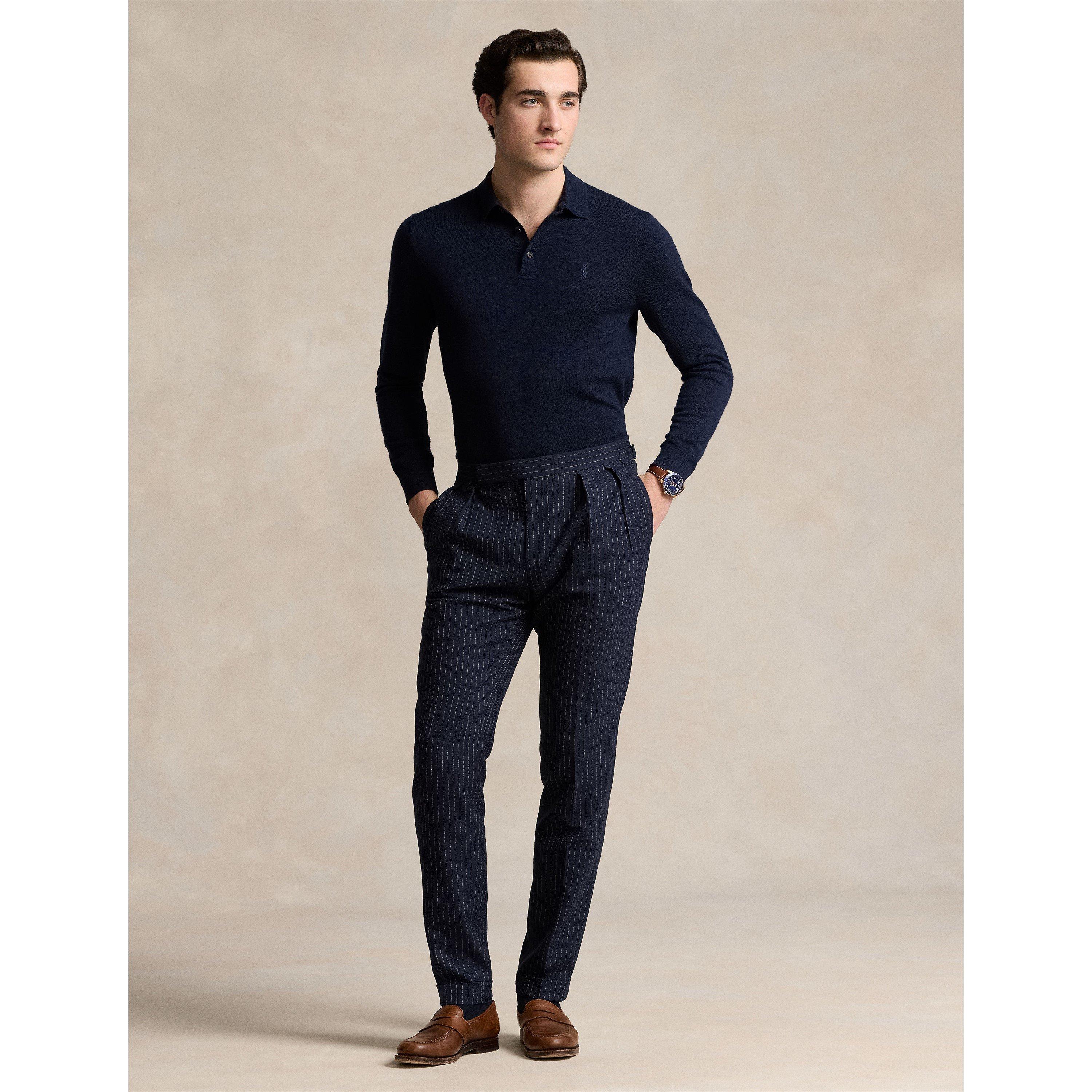 Hunter Navy - Polo Ralph Lauren - Men's Merino Crew Neck Jumper - 5