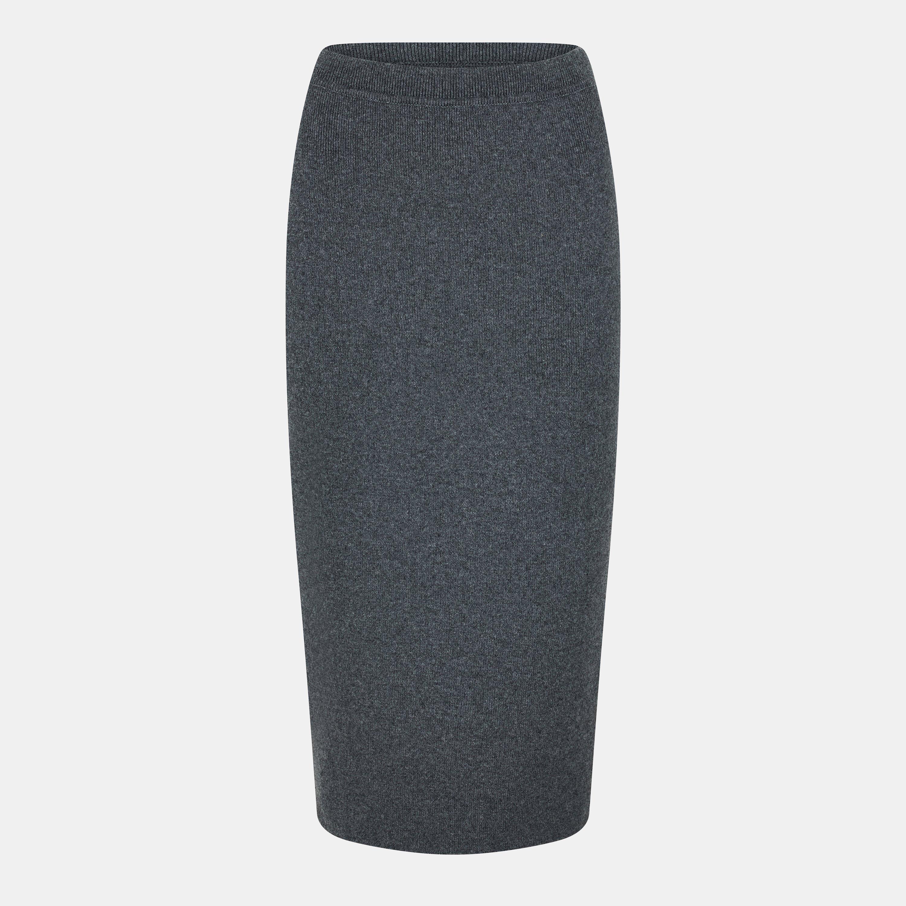 Grey Melange - Tom Ford - Women's Midi Skirt - 1