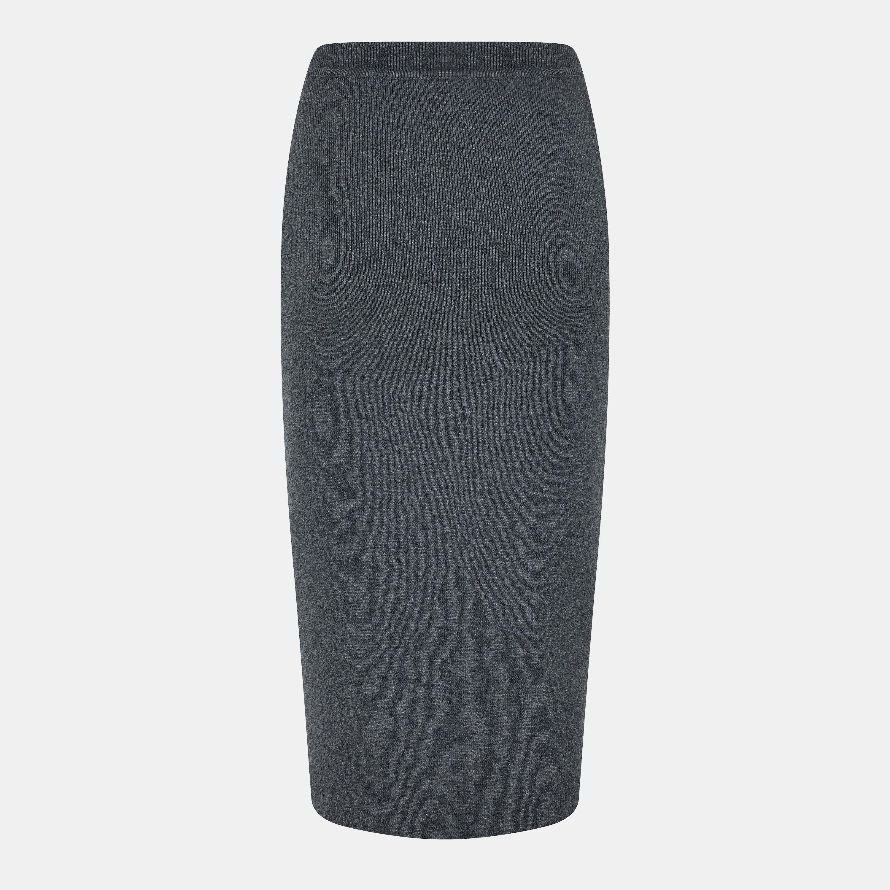 Grey Melange - Tom Ford - Women's Midi Skirt - 2
