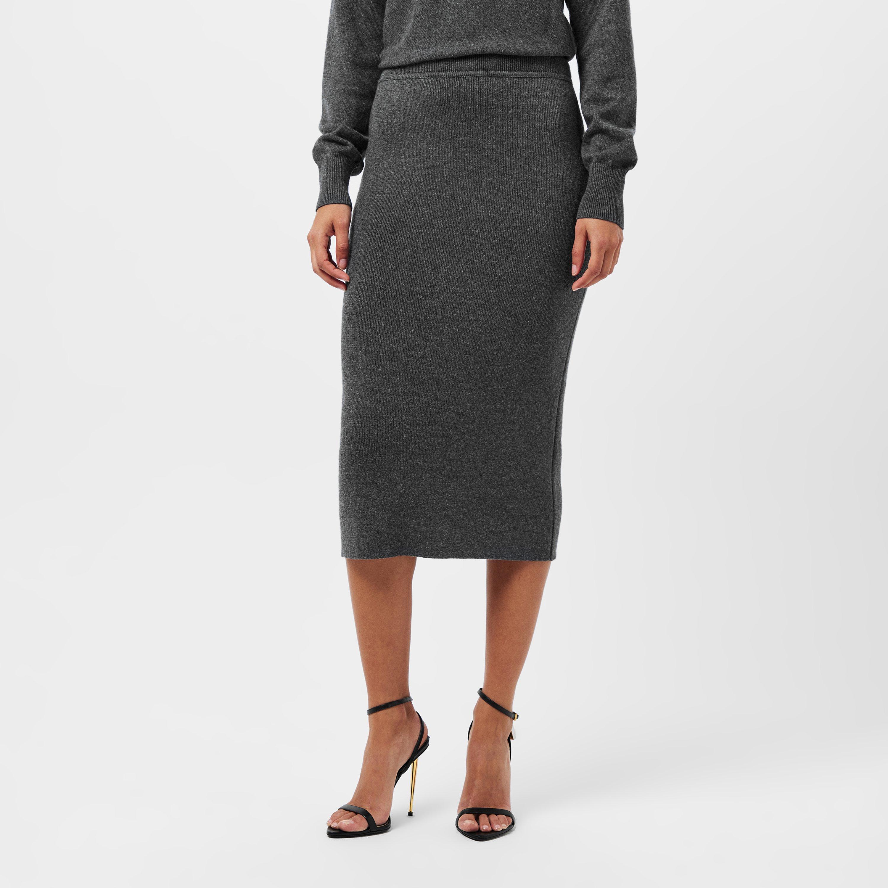 Grey Melange - Tom Ford - Women's Midi Skirt - 3