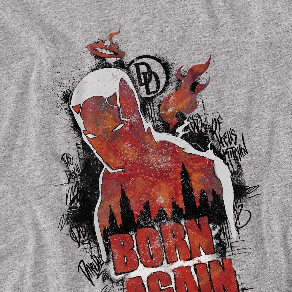 Grey - Marvel - Daredevil Born Again Matt Murdock Graffiti Long Sl - 2