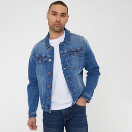 Threadbare Burnsall Mid-Wash Denim Jacket