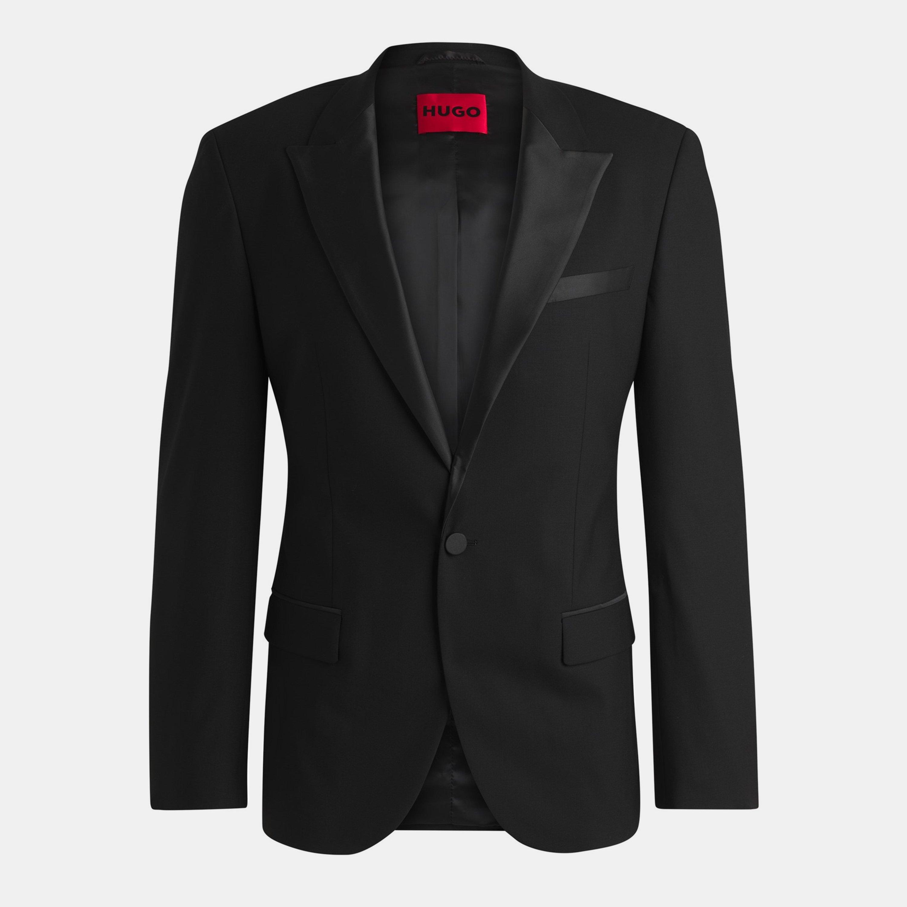 Black - Hugo - Men's Formal Jacket