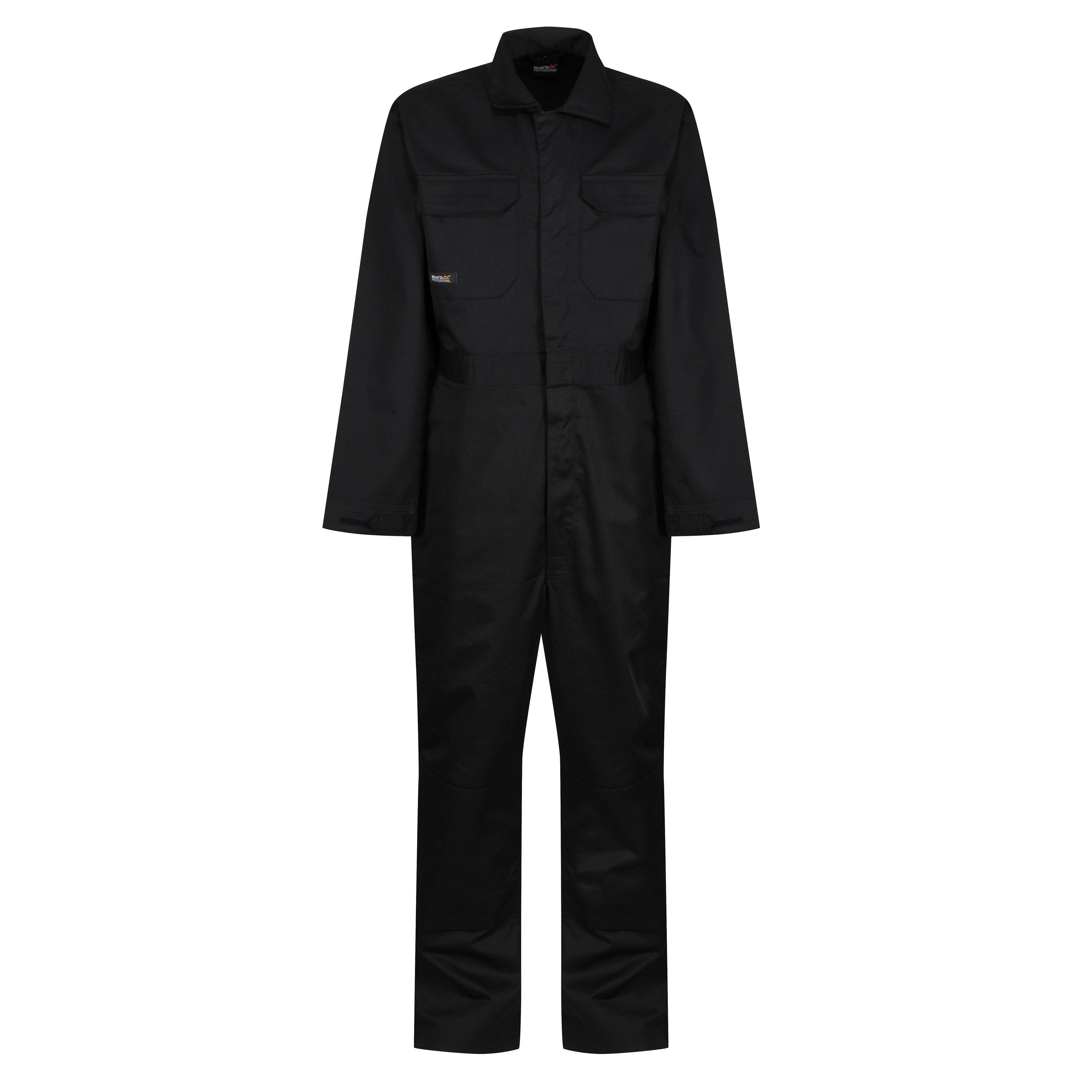 Regatta Men's Hardwearing Overalls - Black - 48