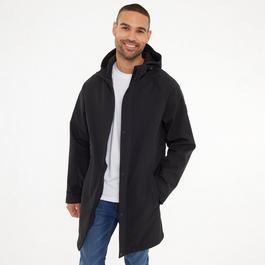 Threadbare Hooded Tie Waist Coat With Stretch