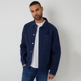 Threadbare Button Up Lightweight Collared Utility Jacket