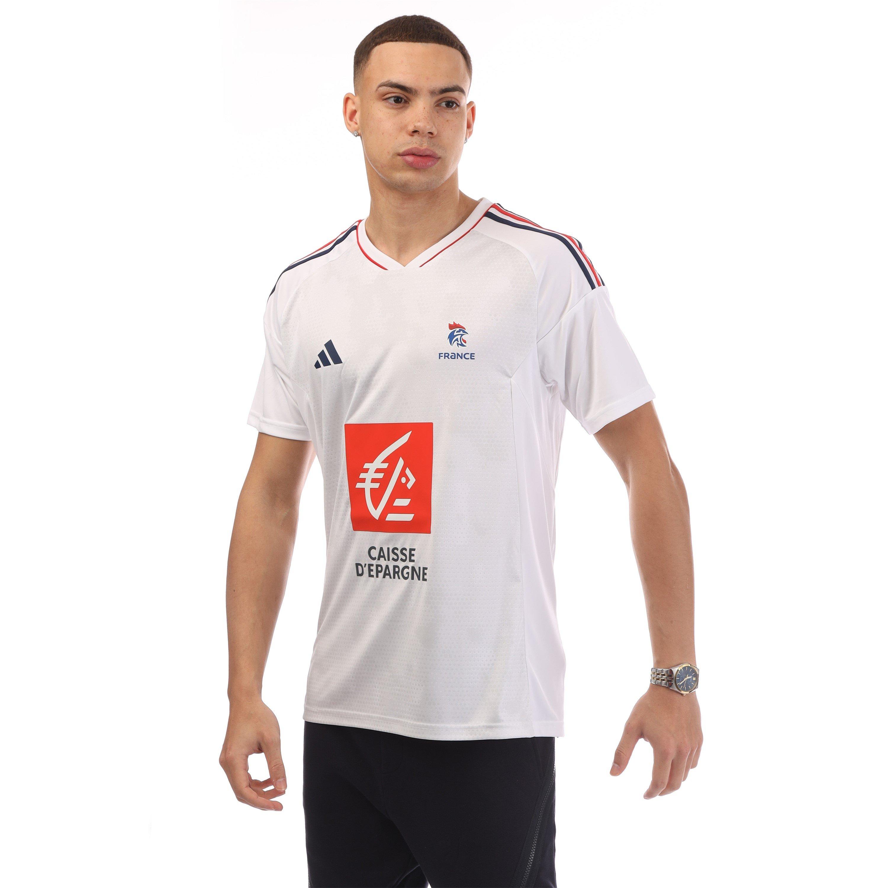 Adidas Men's France Licensed Short-Sleeve Performance T-Shirt - White - XS