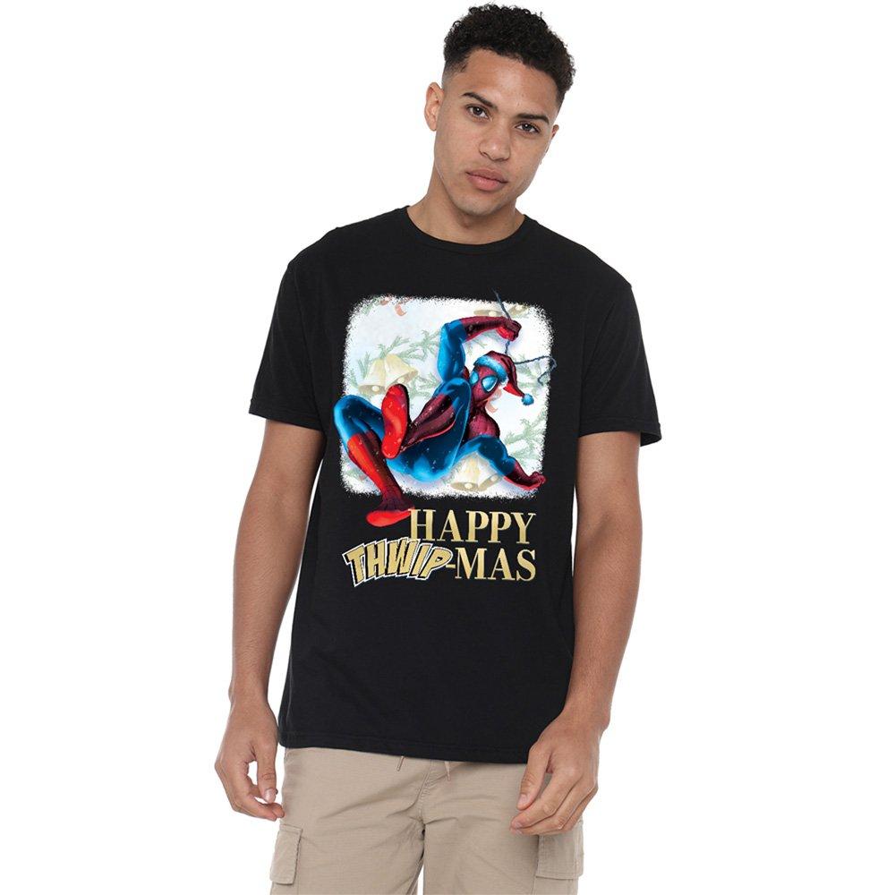 Marvel Spiderman Happy Thwipmas Christmas Window T-Shirt