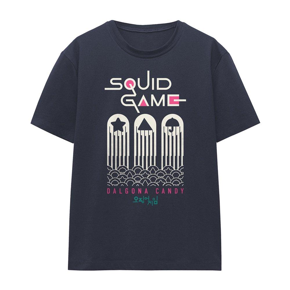Navy - Squid Game - Squid Game Dalgona Candy Shapes Ladies T Shirt De - 4