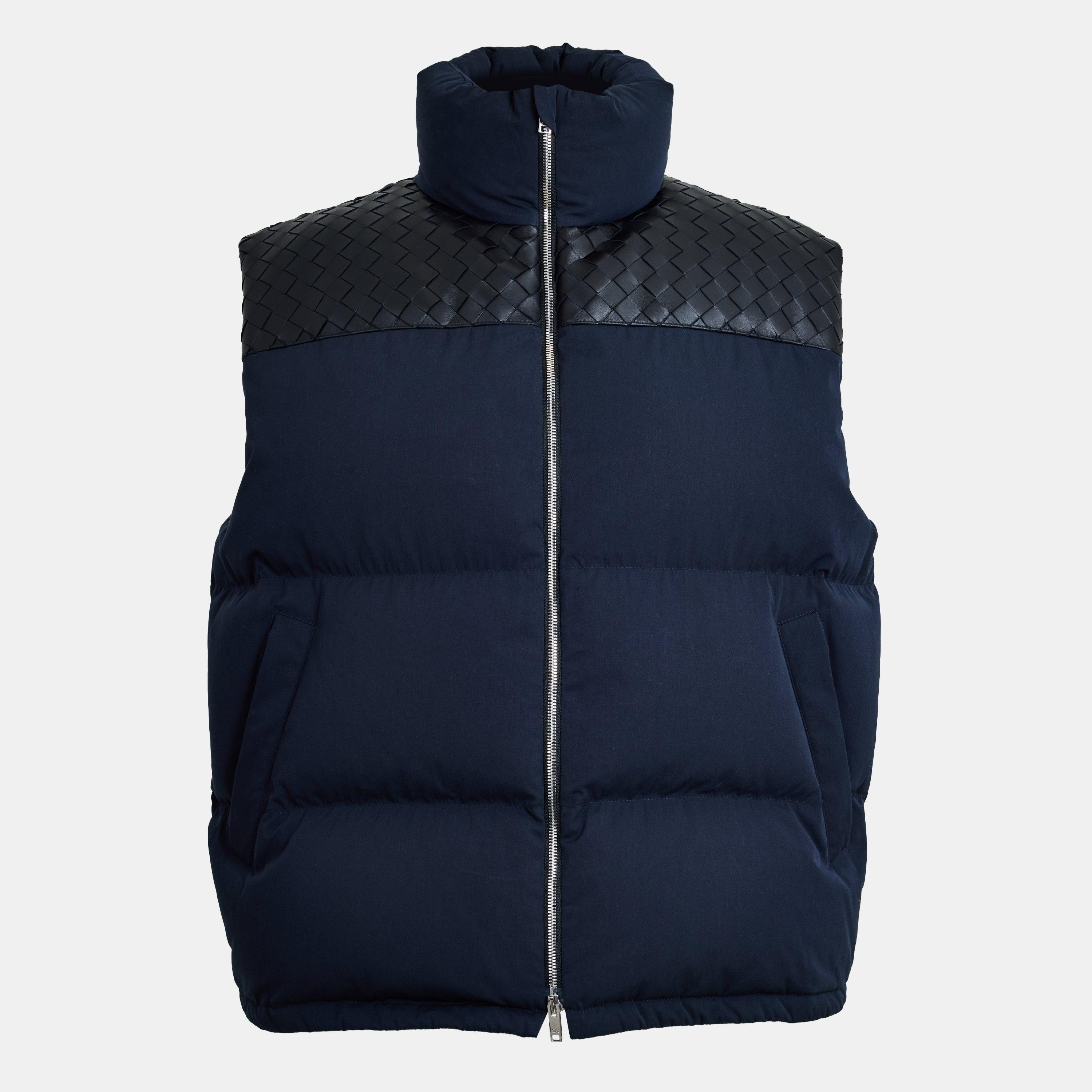 Midnight Blue - Bottega Veneta - Men's Intrec Intreccio Weave Sleeveless Gilet - 1