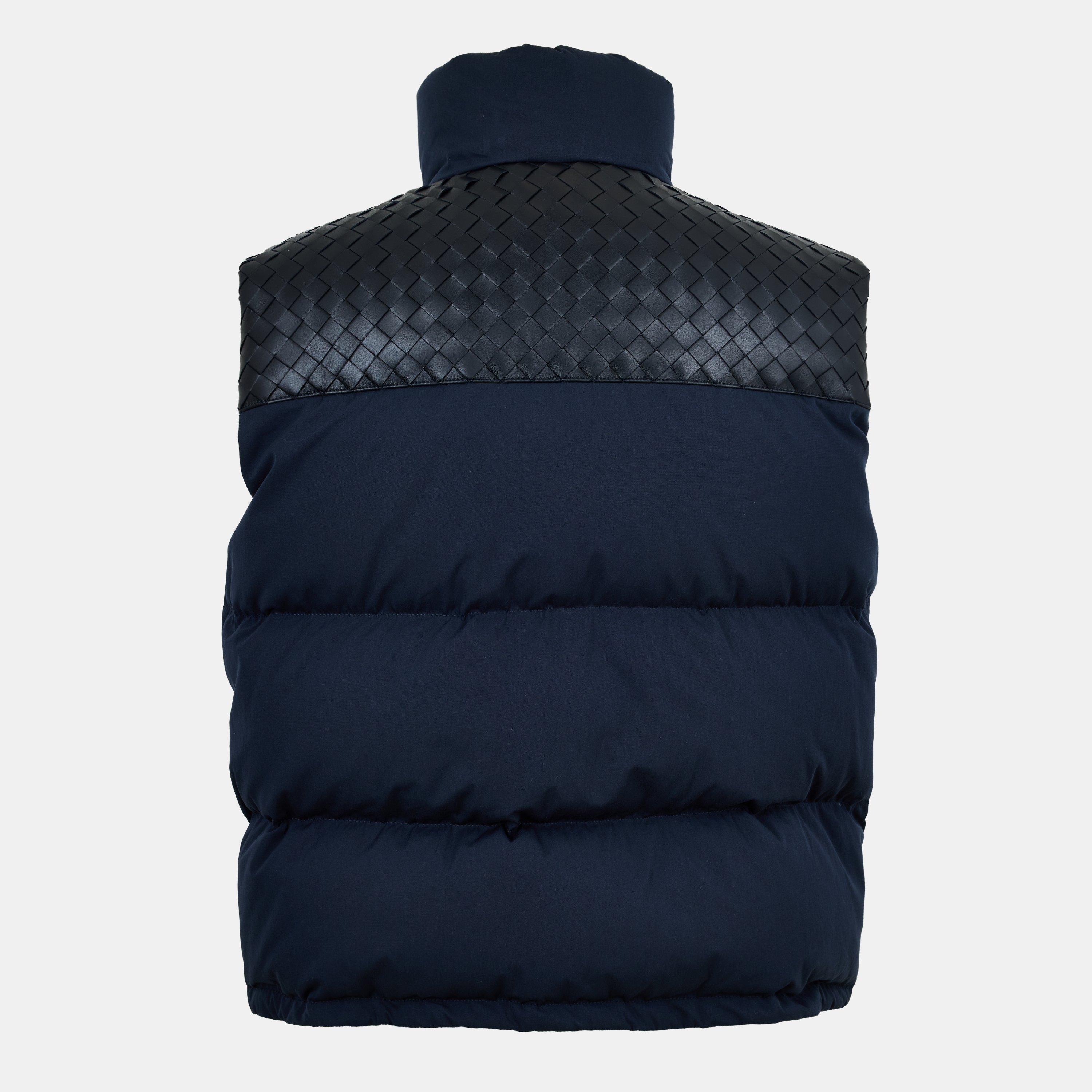 Midnight Blue - Bottega Veneta - Men's Intrec Intreccio Weave Sleeveless Gilet - 2