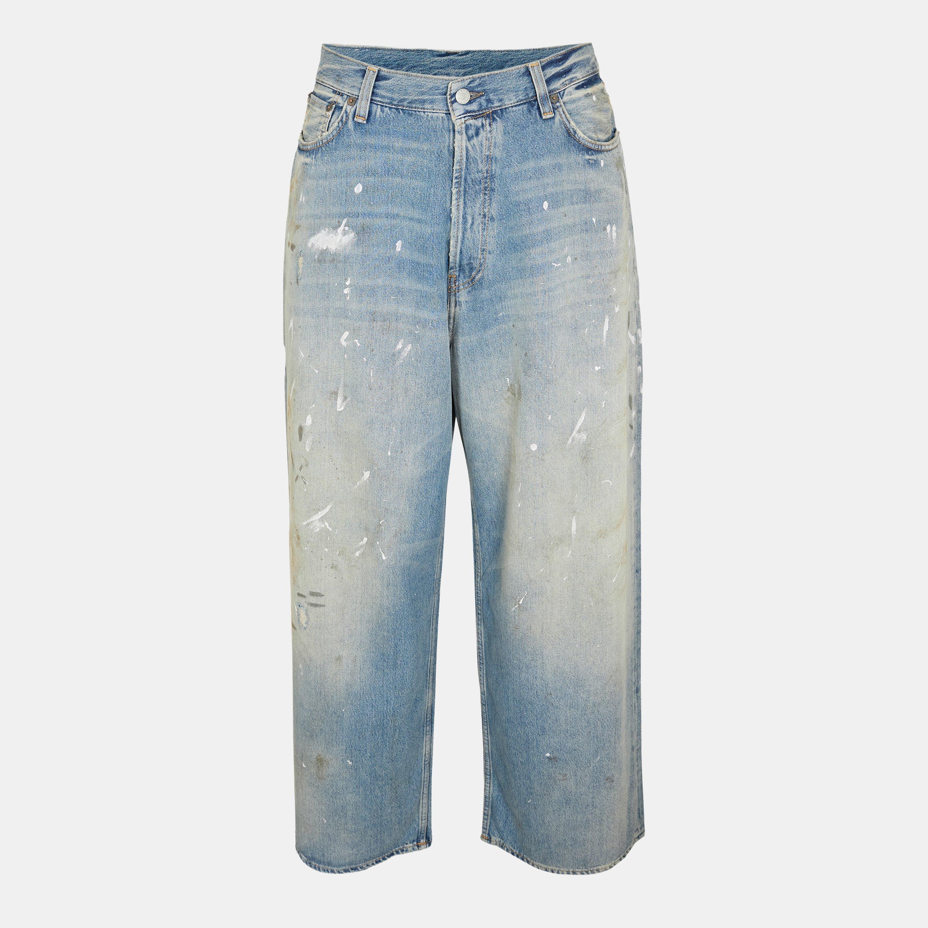 Acne Studios Men's Trafalgar Wide Leg Jeans