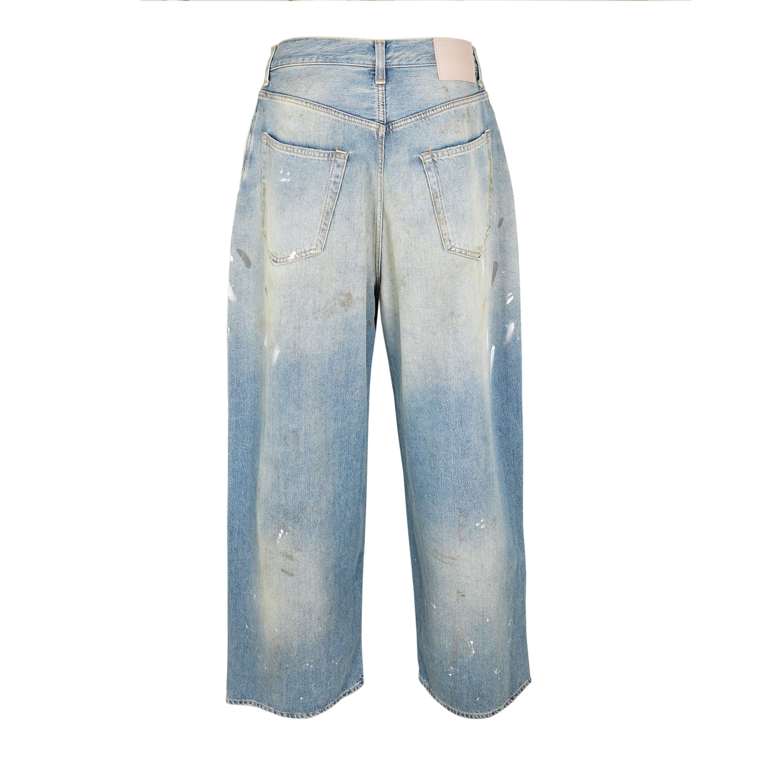 Acne Studios Men's Trafalgar Denim Relaxed Wide Leg Jeans - Harvey Nichols