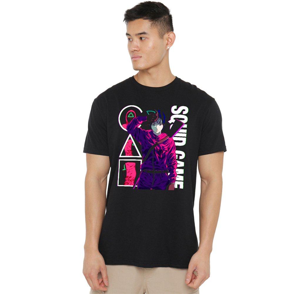 Black - Squid Game - Squid Game - Season Three Anime Guards T-Shirt Bl - 1