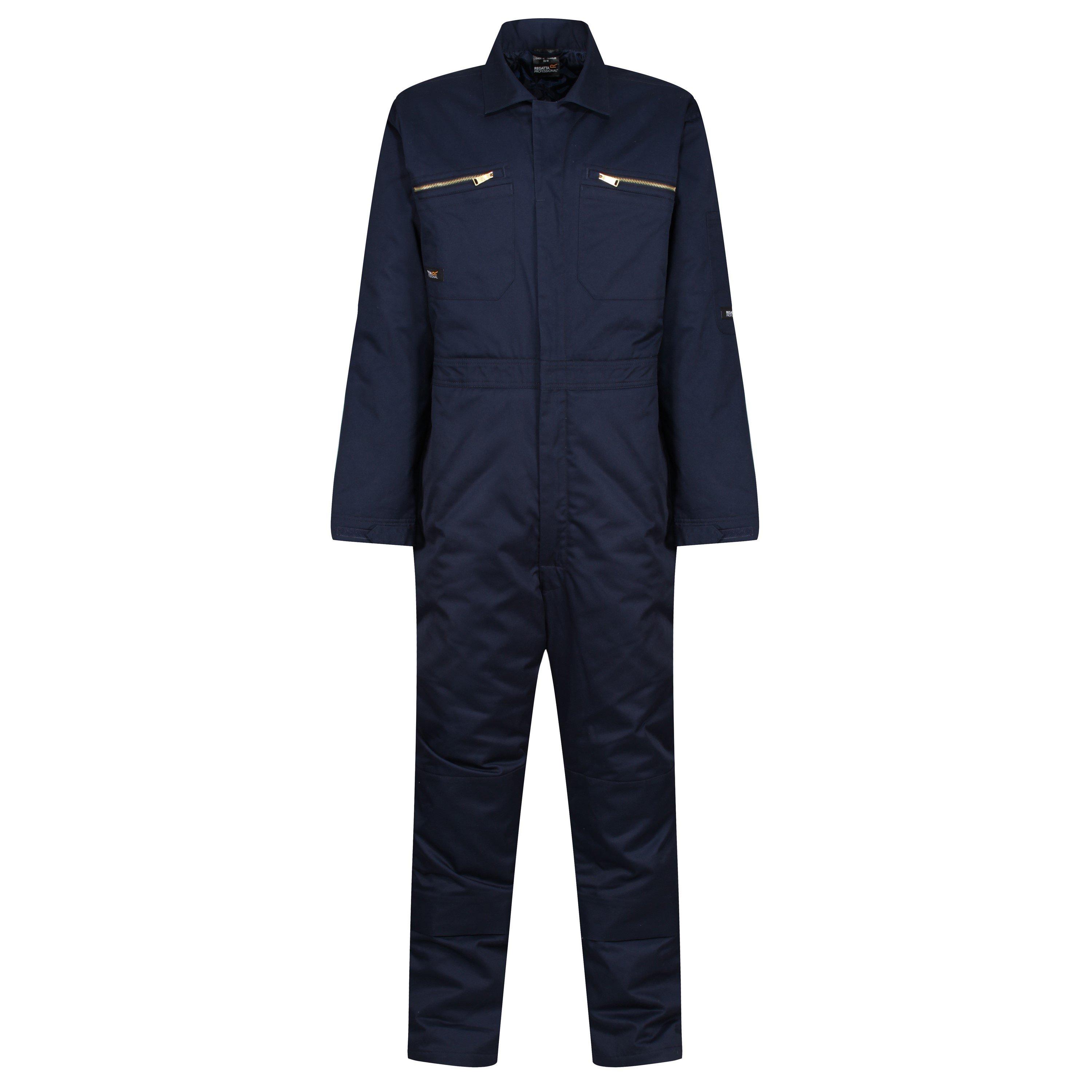 Navy - Regatta - Men's Durable Adjustable Overalls - 1