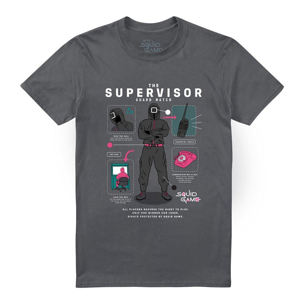 Grey - Squid Game - Squid Game - Season Three The Supervisor T-Shirt - 4