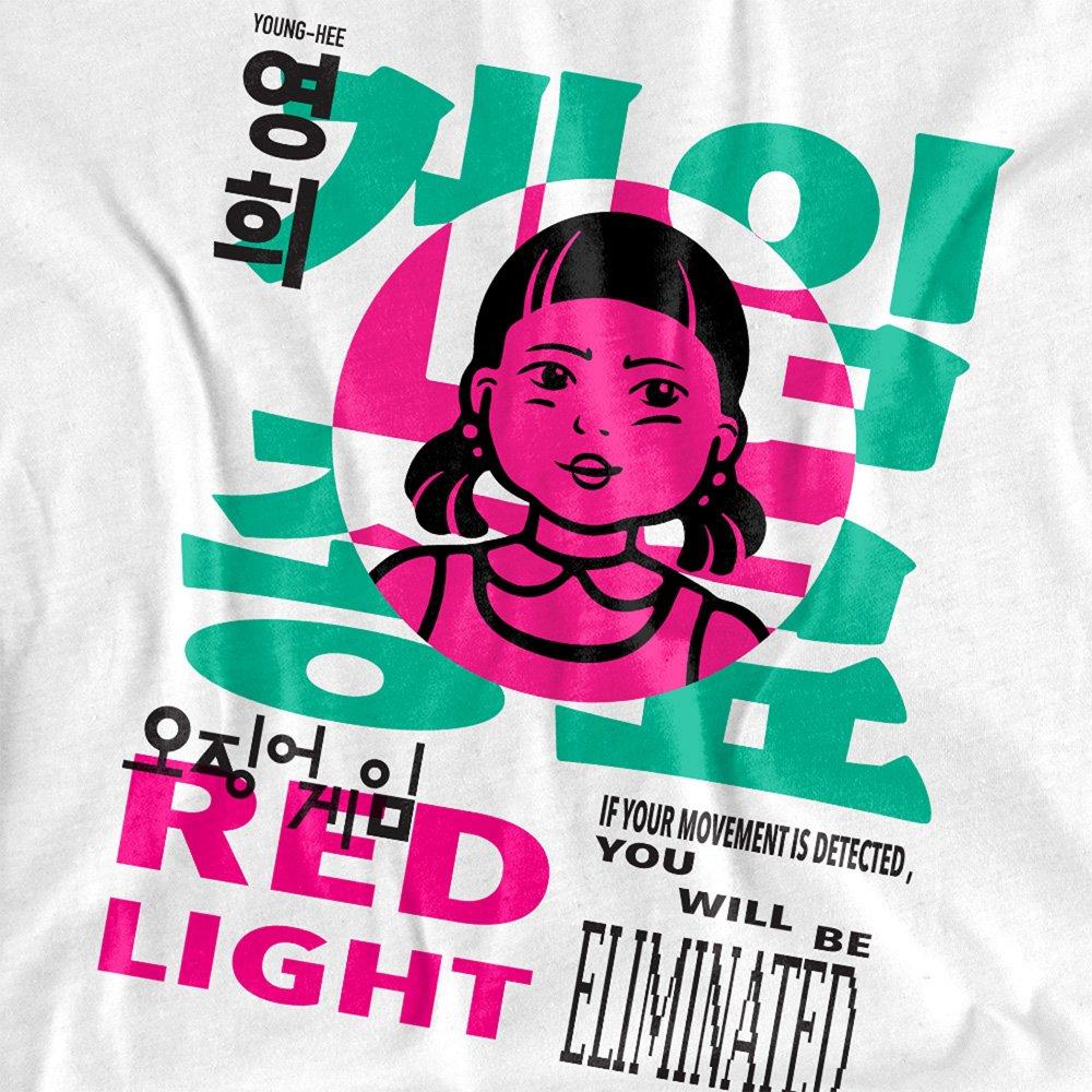 White - Squid Game - Squid Game - Season Three Young-Hee Red Light T-Sh - 2