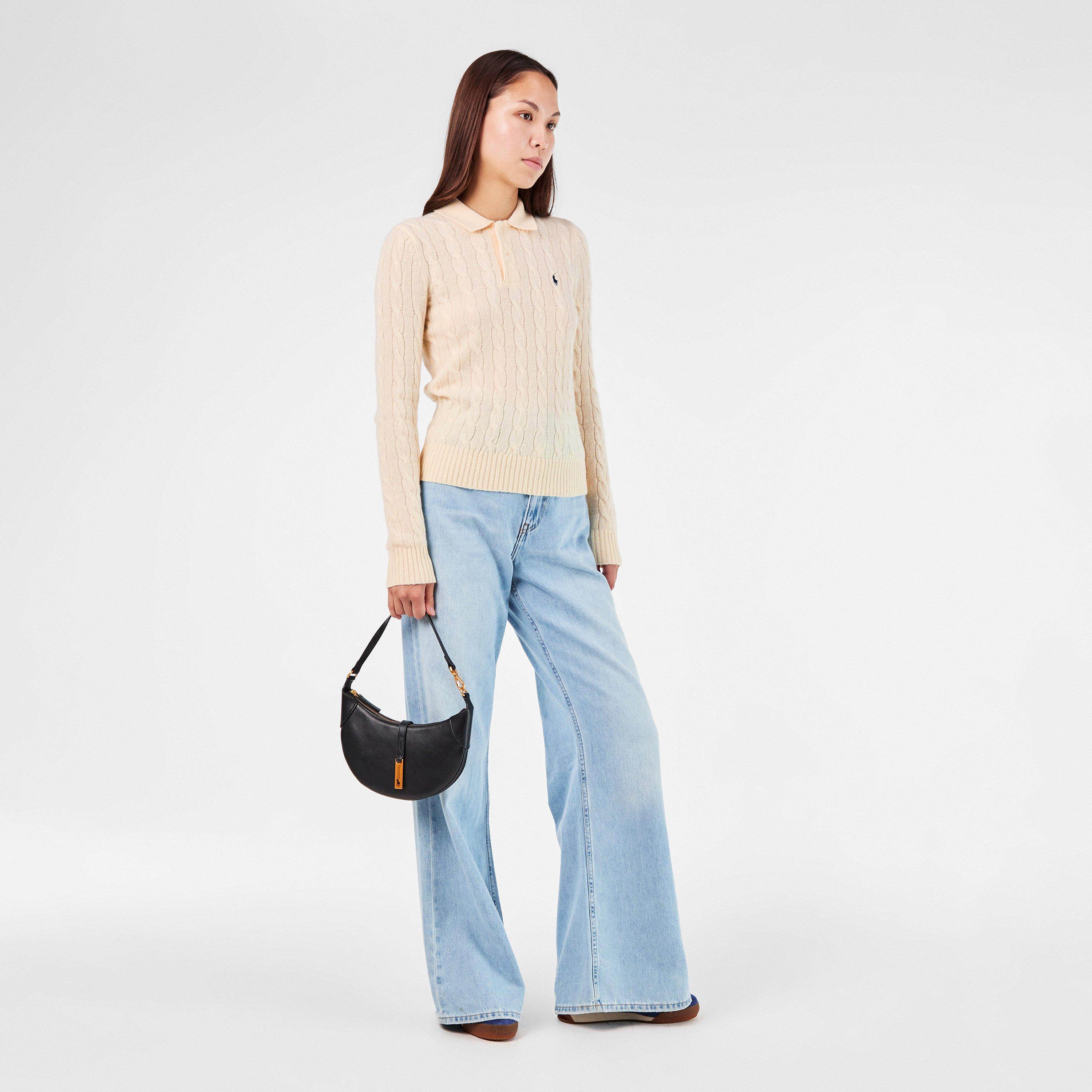 AUTHENTIC CREAM - Polo Ralph Lauren - Women's Cable Knit Long-Sleeve Crew Neck Jumper - 6