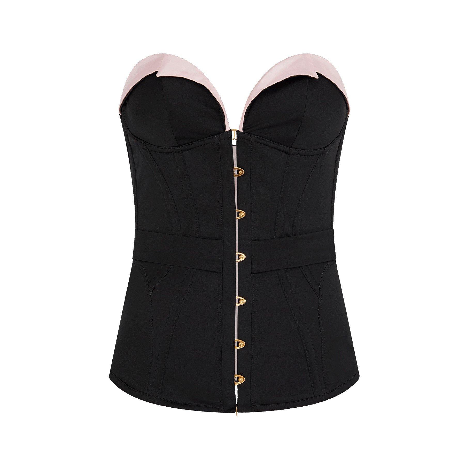 Black/Baby Pink - Agent Provocateur - HONIE Corset - 5