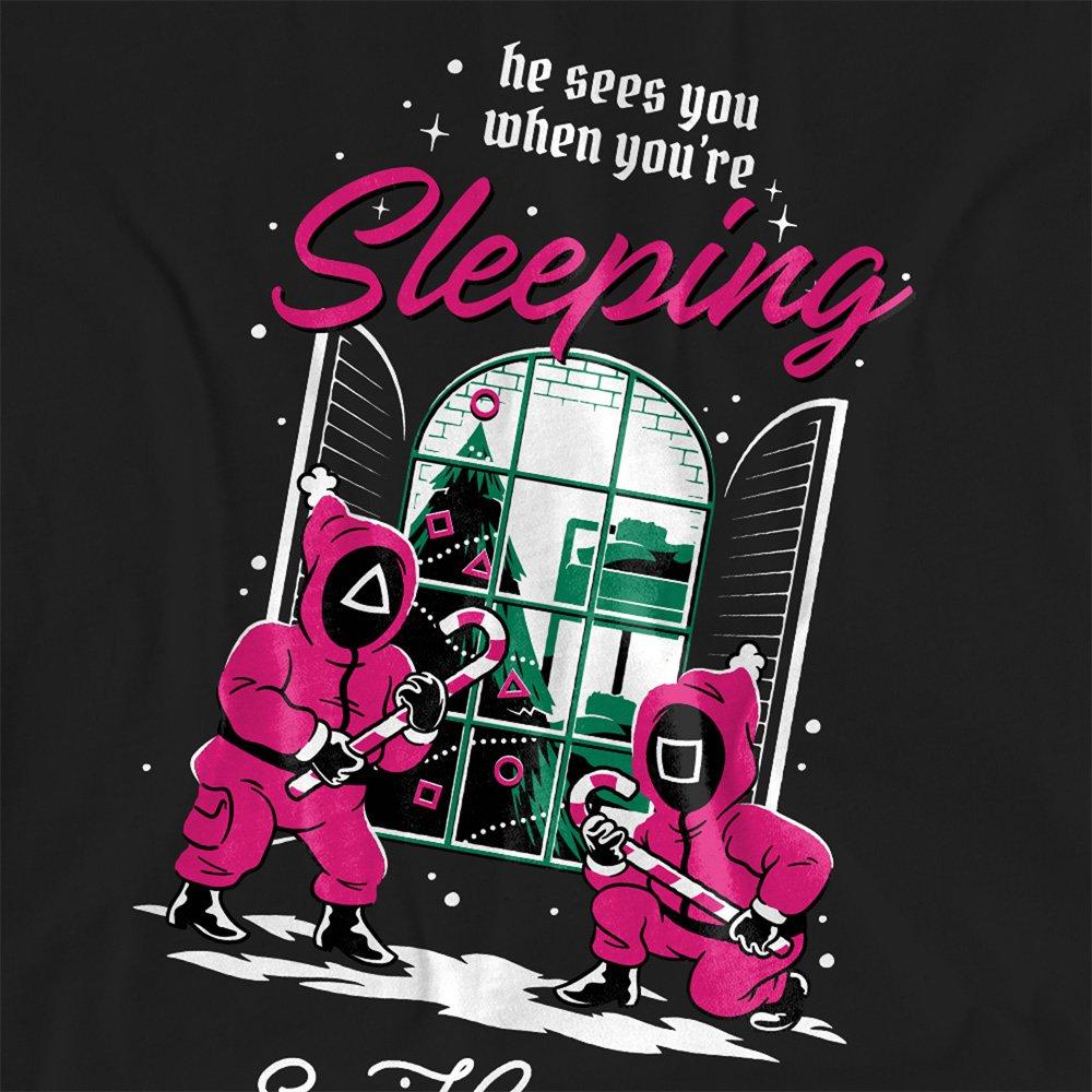 Black - Squid Game - Squid Game He Sees You When Youre Sleeping Christ - 2