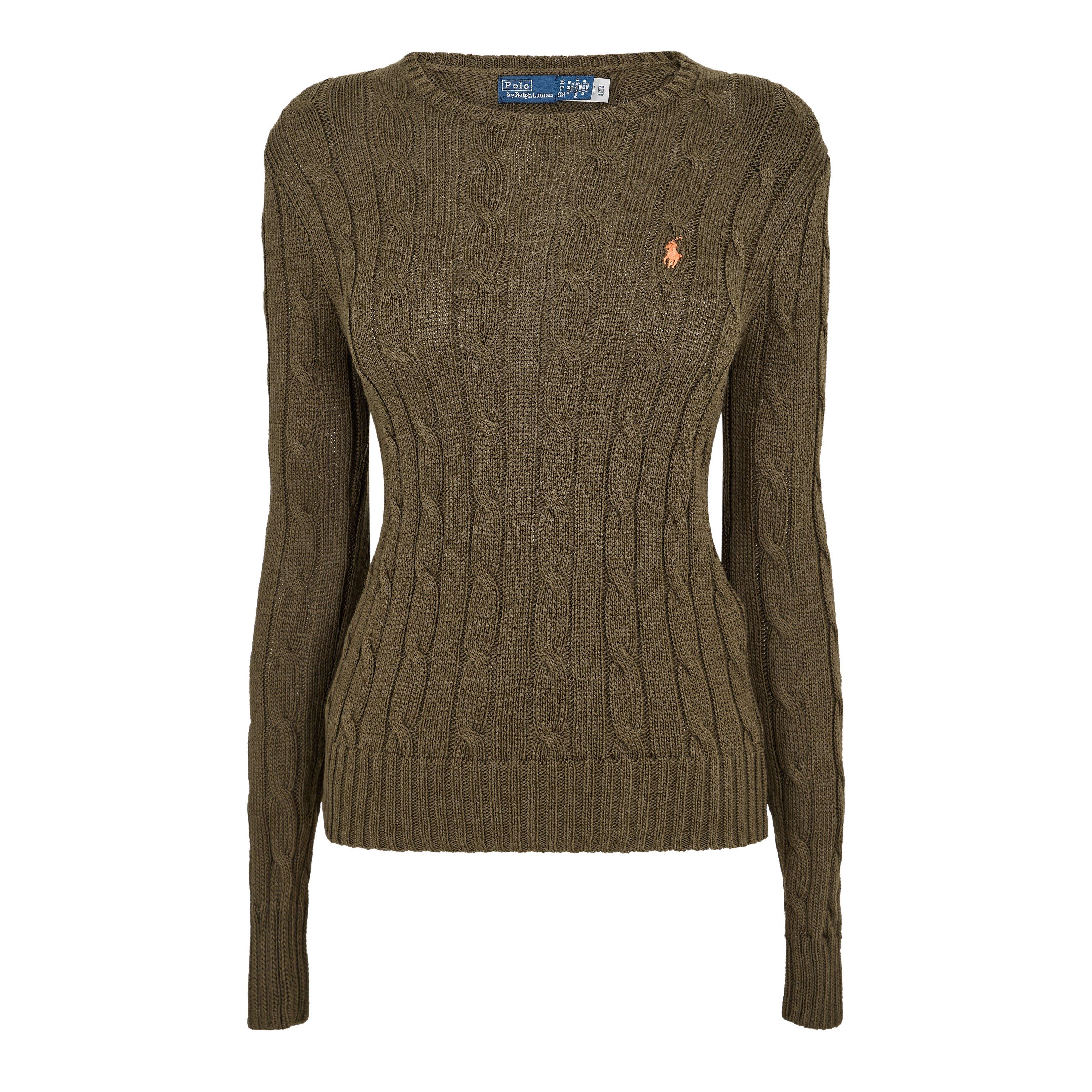 Polo Ralph Lauren Women's Cable-Knit Jumper - Harvest Olive - 8 (XS)