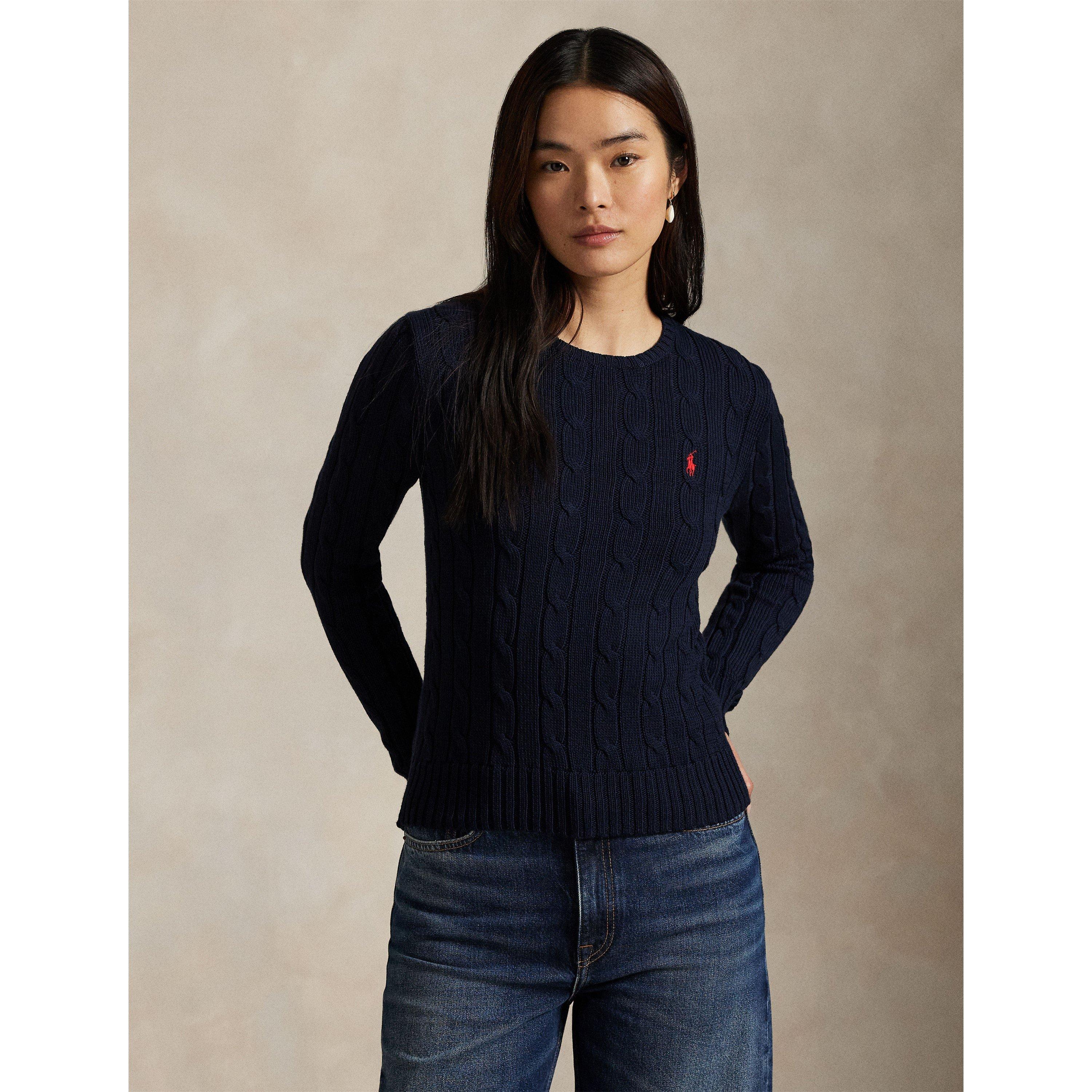 Hunter Navy - Polo Ralph Lauren - Women's Cable-Knit Jumper - 3
