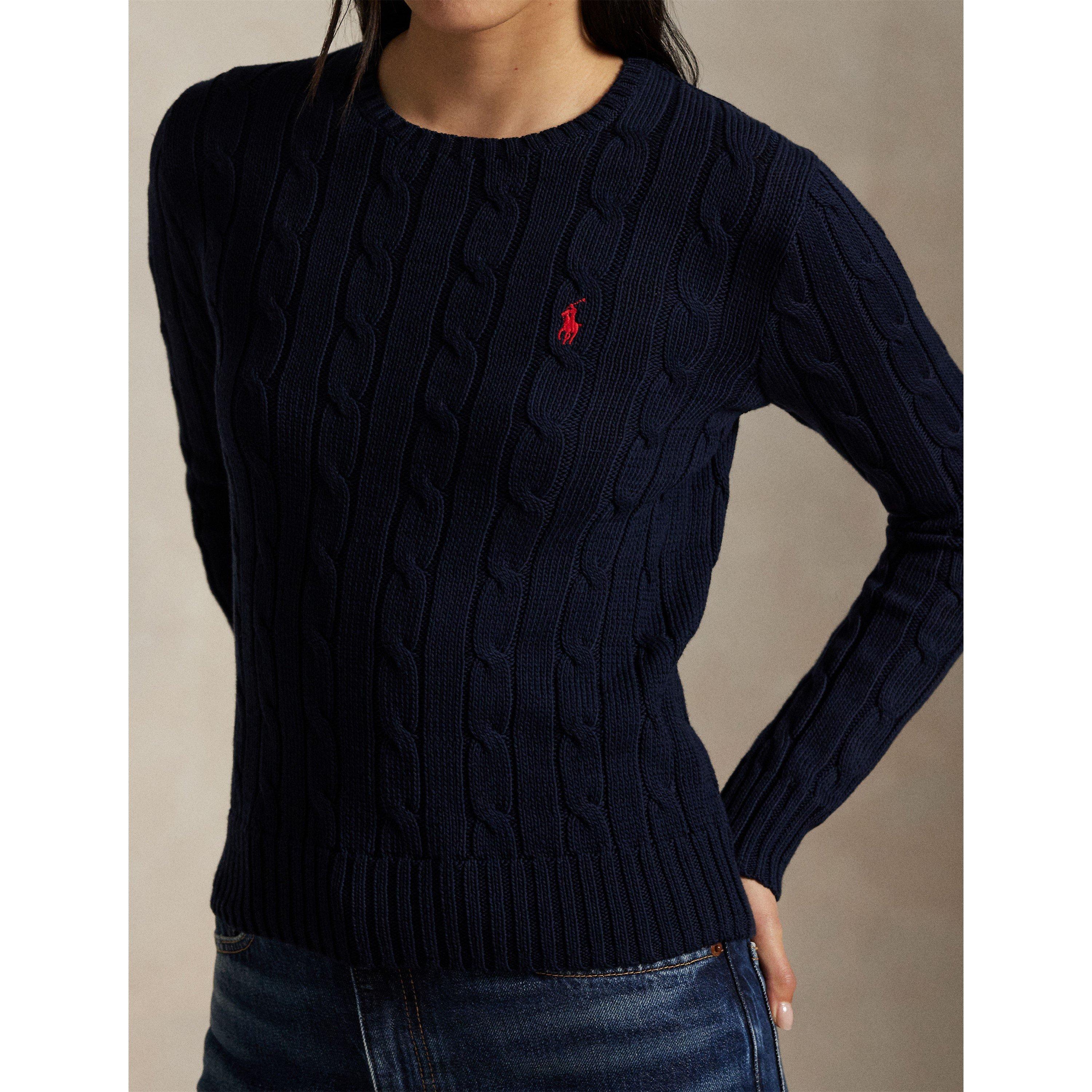 Hunter Navy - Polo Ralph Lauren - Women's Cable-Knit Jumper - 5