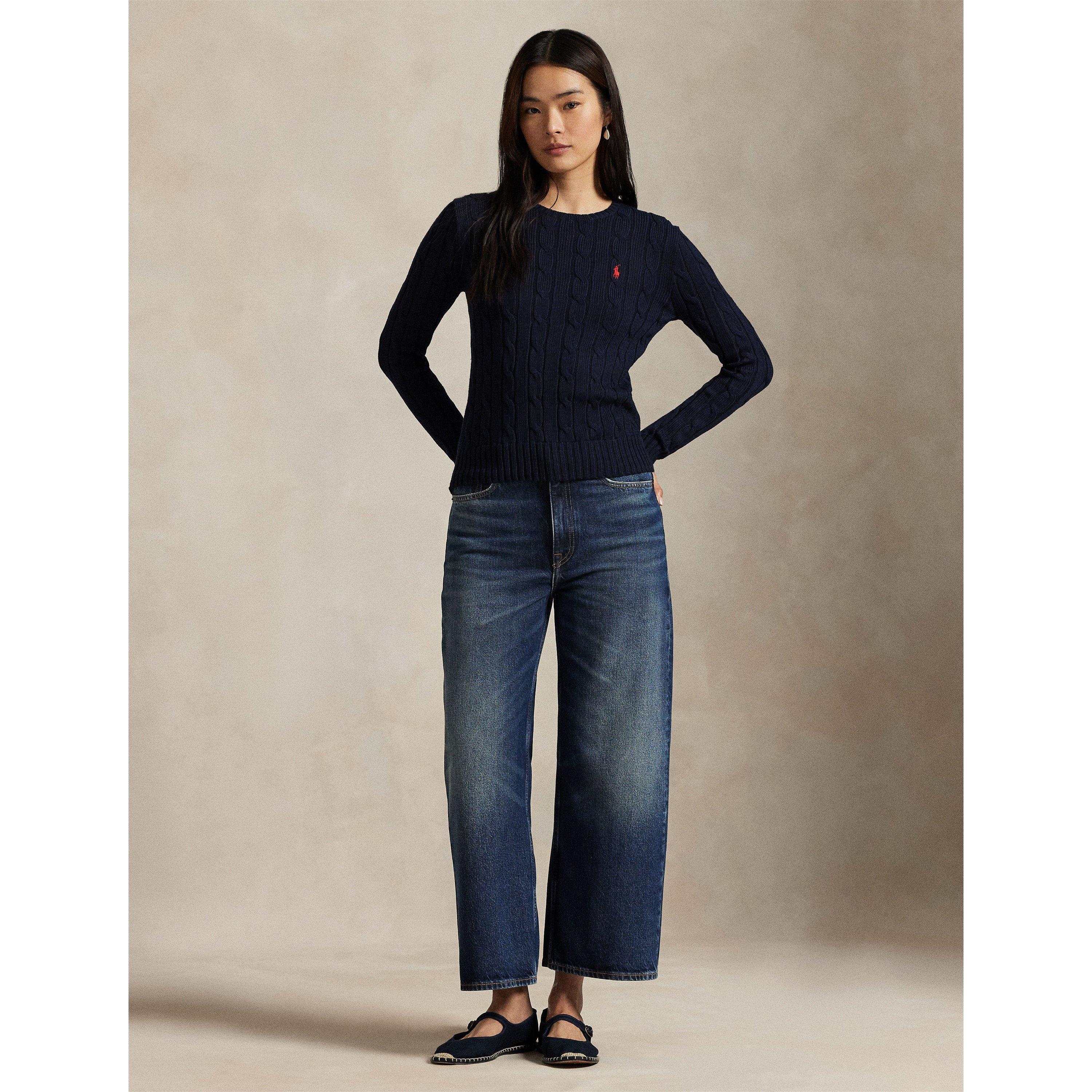 Hunter Navy - Polo Ralph Lauren - Women's Cable-Knit Jumper - 6